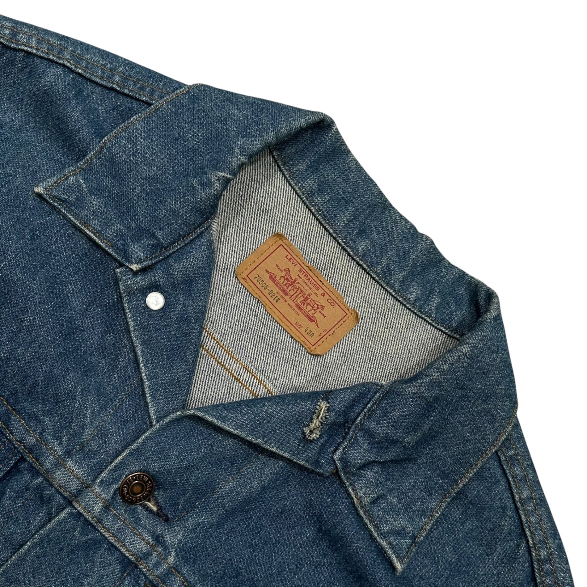 Levi's(リーバイス) 1986's 70506 USA made Denim Jacket デニム ジャケット 70506-0214 40 ライトインディゴ 80's 80年代 ヴィンテージ