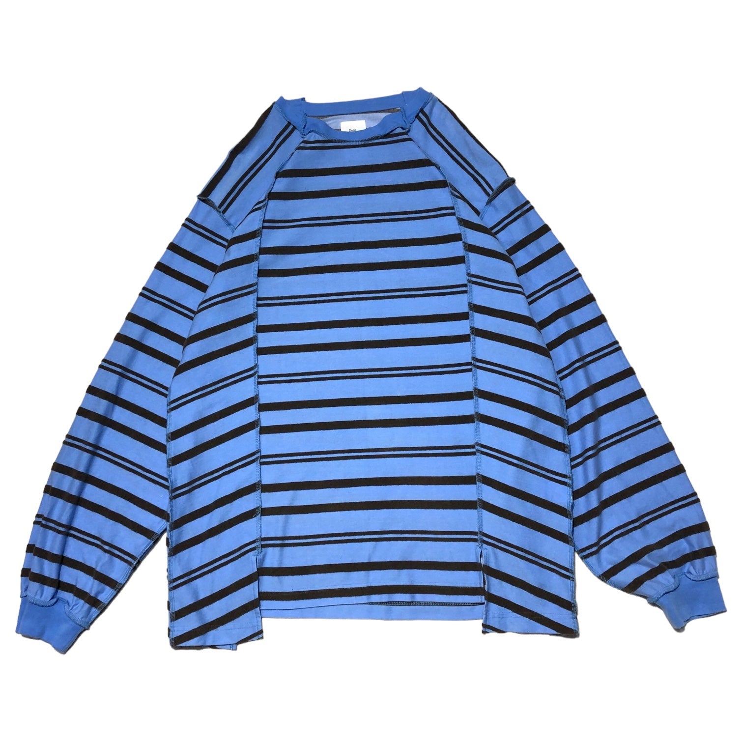 Name.(ネーム) 21SS INSIDE OUT MULTI STRIPE L/S TEE インサイド アウト マルチ スプライト Tシャツ NMCU-21SS-009 0(FREE) ブルー×ブラック
