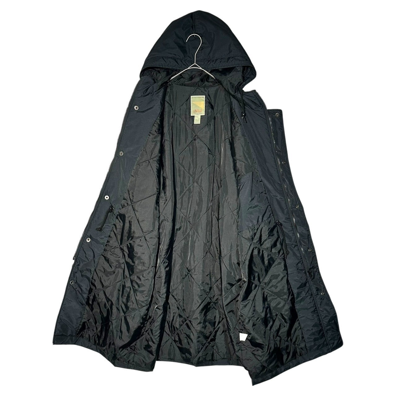 OLD UNIQLO(オールドユニクロ) 80's ~ 90's Nylon Padded Mods Coat ナイロン パテッド モッズ コート A-484TK-6 L ブラック 中綿