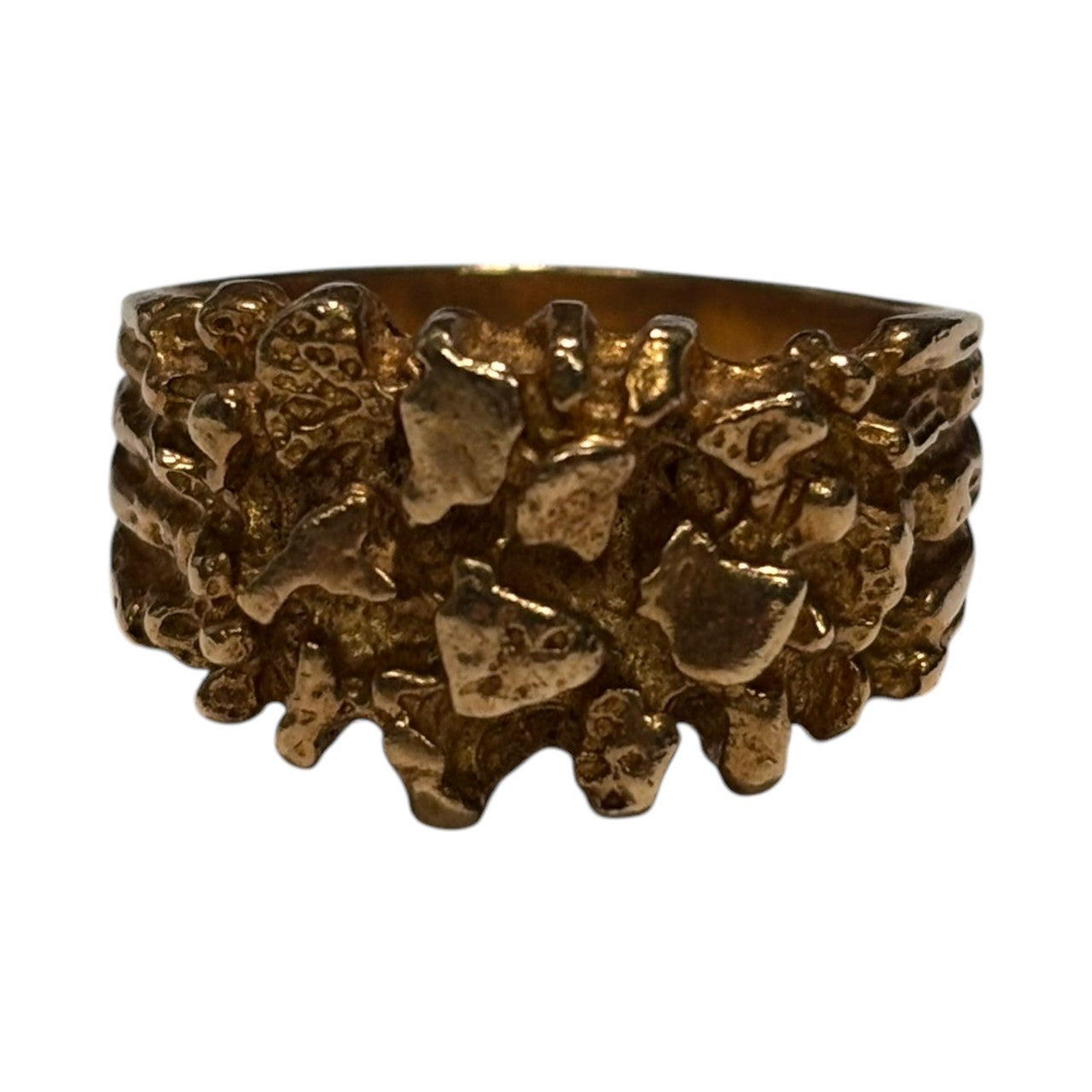 VINTAGE(ヴィンテージ) 90's 14K Nugget Ring ナゲット リング 21号 ゴールド VN刻印 90年代 指輪 重さ:9.2g