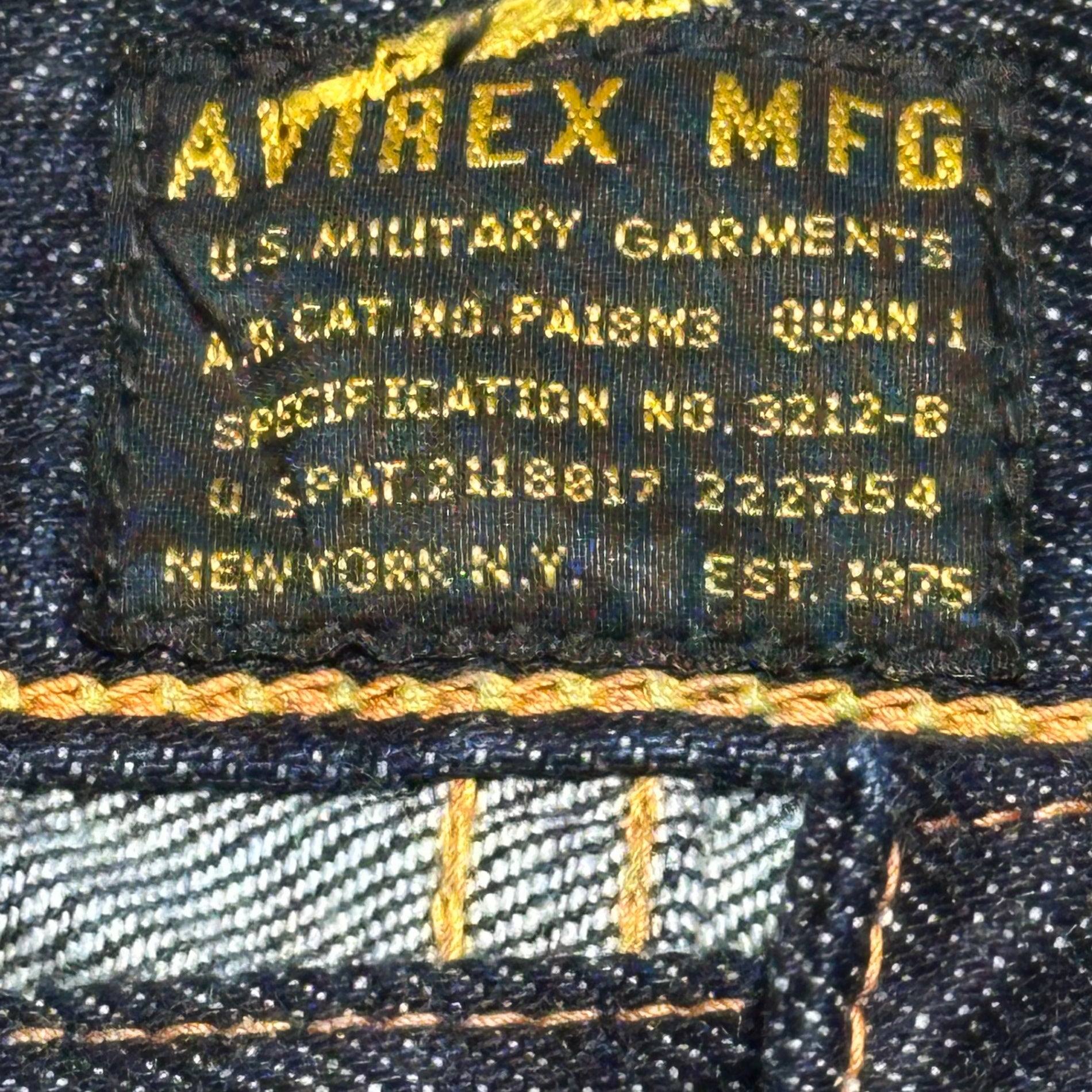 EVISU×AVIREX(エヴィス×アヴィレックス) AVIREX SPECIAL LOT 2001 30周年 限定コラボ カモメ ペイント セルビッチ デニム パンツ Lot 2001 34×32 インディゴ エビス ジーンズ