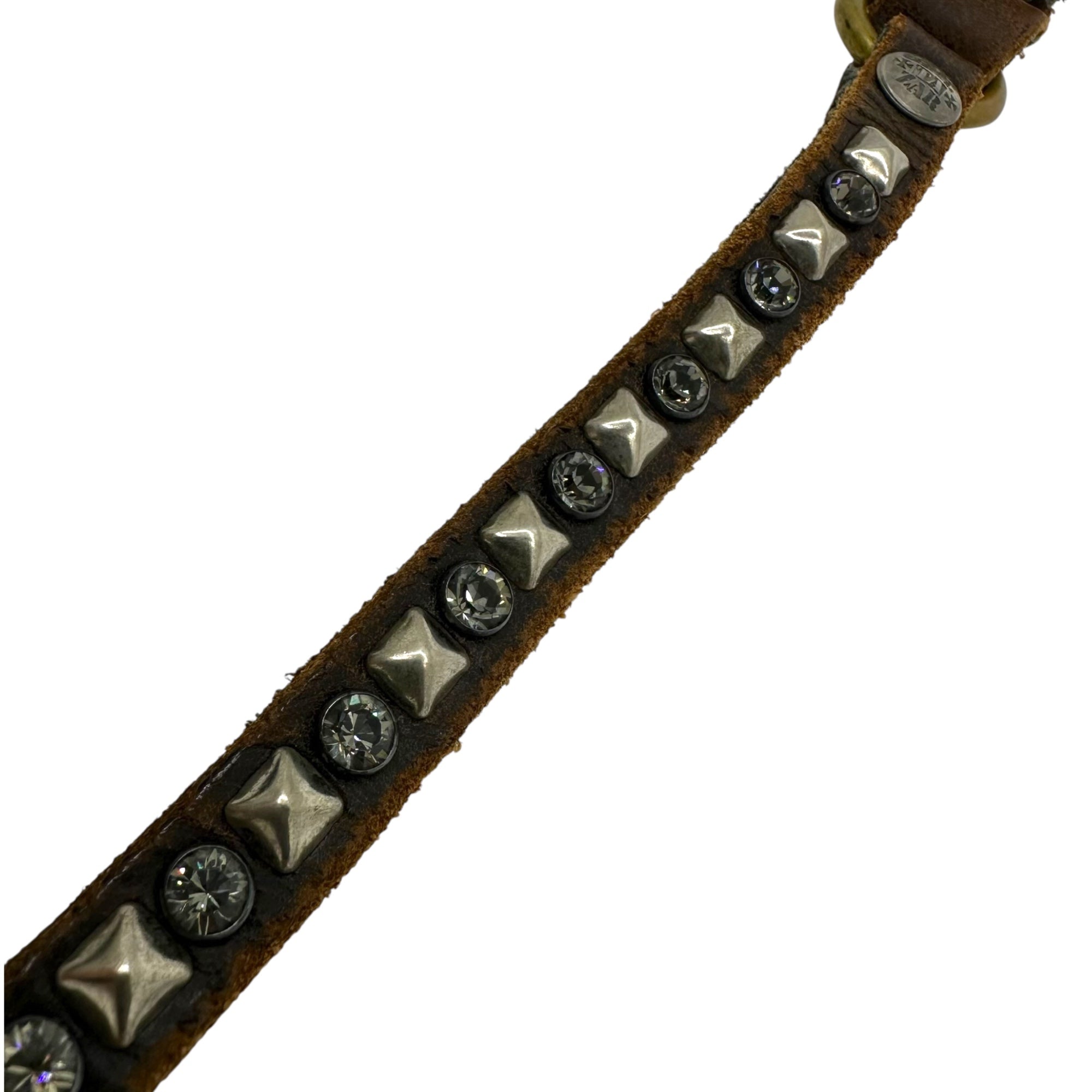 BALTAZAR×HYSTERIC GLAMOUR(バルタザール×ヒステリックグラマー) Studded Leather Wallet Chain スタッズ レザー ウォレット チェーン ブラウン コラボ