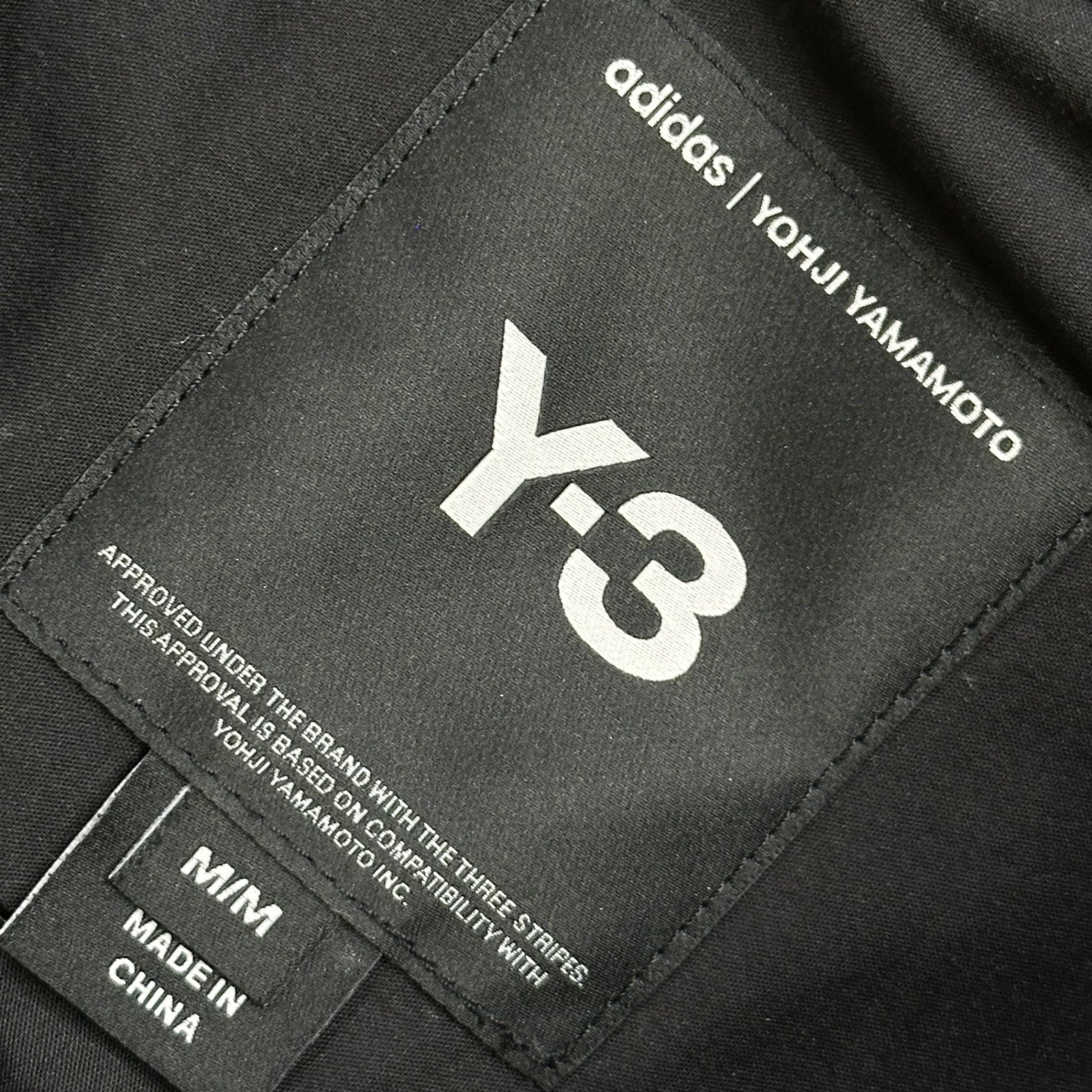 Y-3(ワイスリー) Cotton-Poly Snap-Button Pocket L/S Shirt コットン ポリ スナップボタン ポケット 長袖 シャツ JI7082 M ブラック