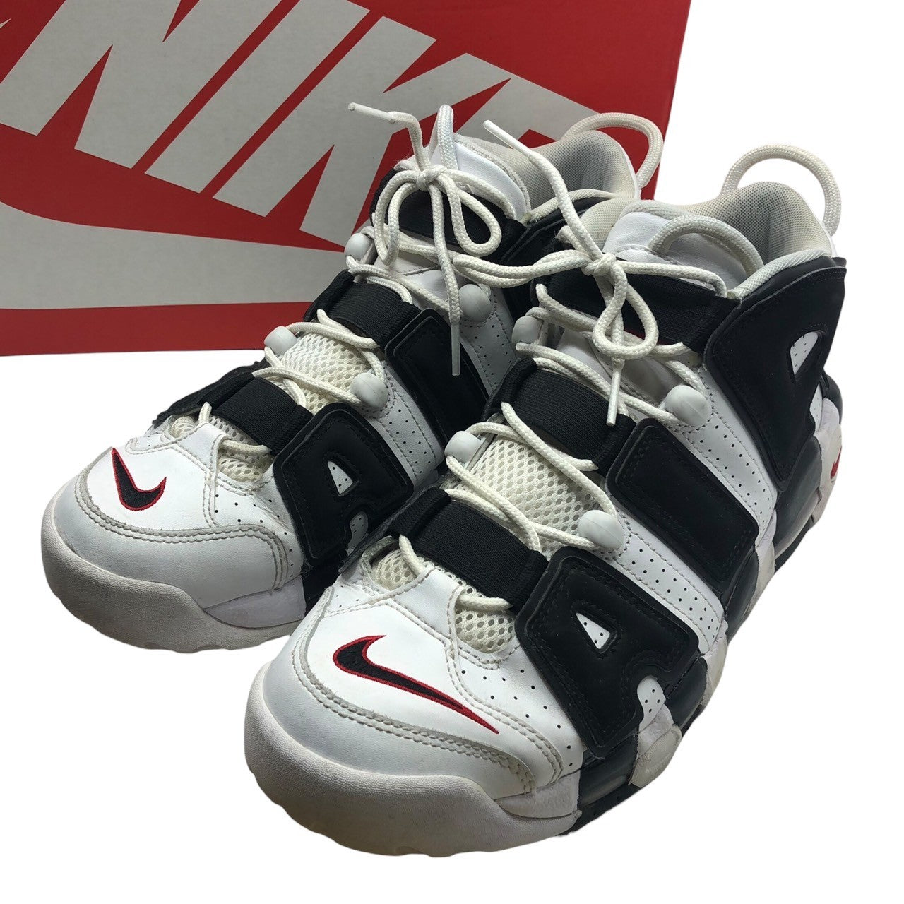 NIKE(ナイキ) AIR MORE UPTEMPO エア モア アップ テンポ 414962-105 27cm ホウィト×ブラック モアテン スニーカー ロゴ