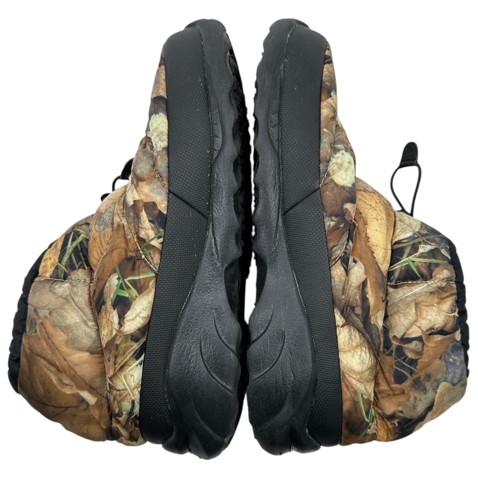 THE NORTH FACE×SUPREME(ノースフェイス×シュプリーム) 16AW Nuptse Bootie 'Leaves Print' ヌプシ ブーティ NF0A32Y1 26cm ブラウン ブーツ コラボ