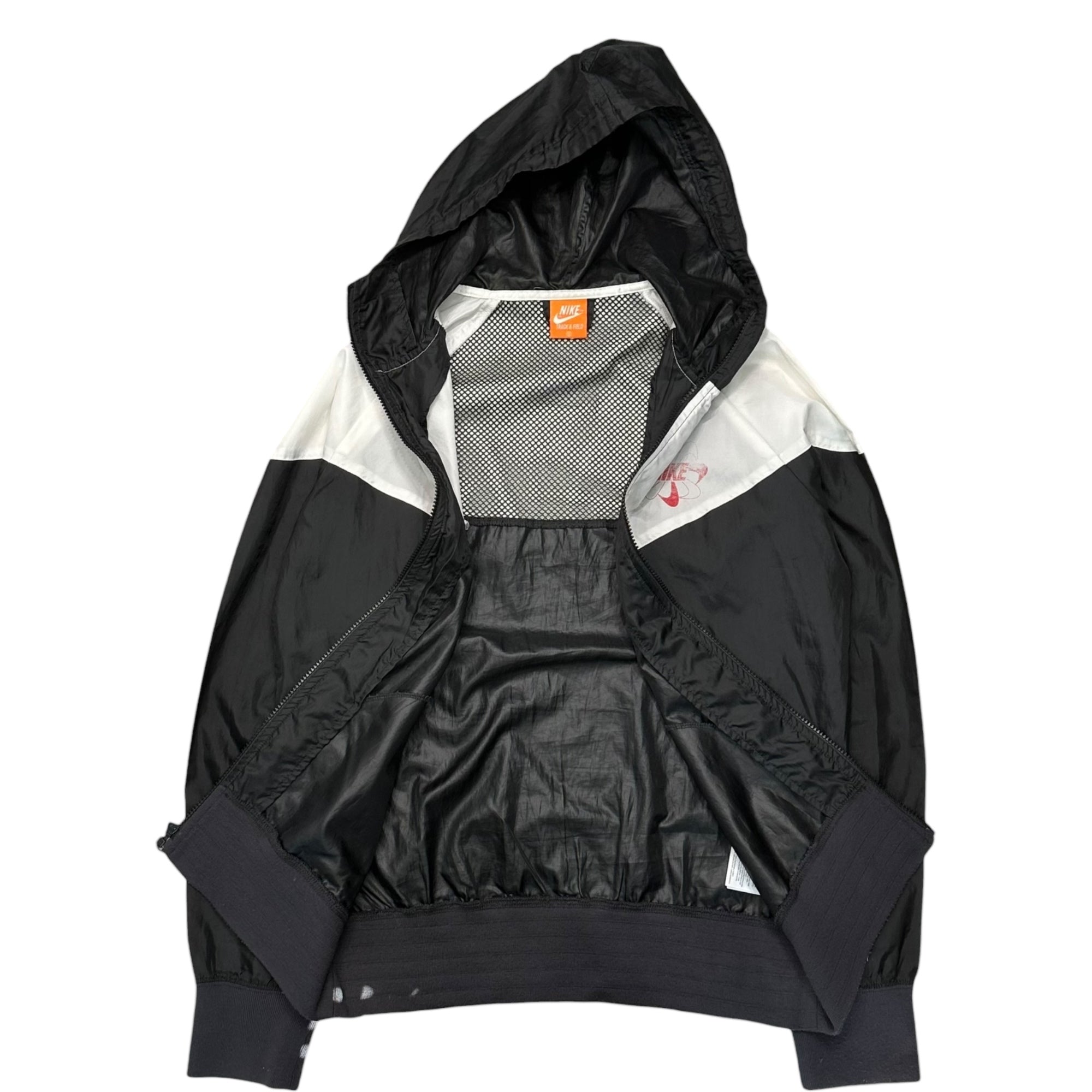 NIKE(ナイキ) 12SS Vintage Windrunner JKT ヴィンテージ加工 ウインドランナー ジャケット FA120206HKC S ブラック×ホワイト