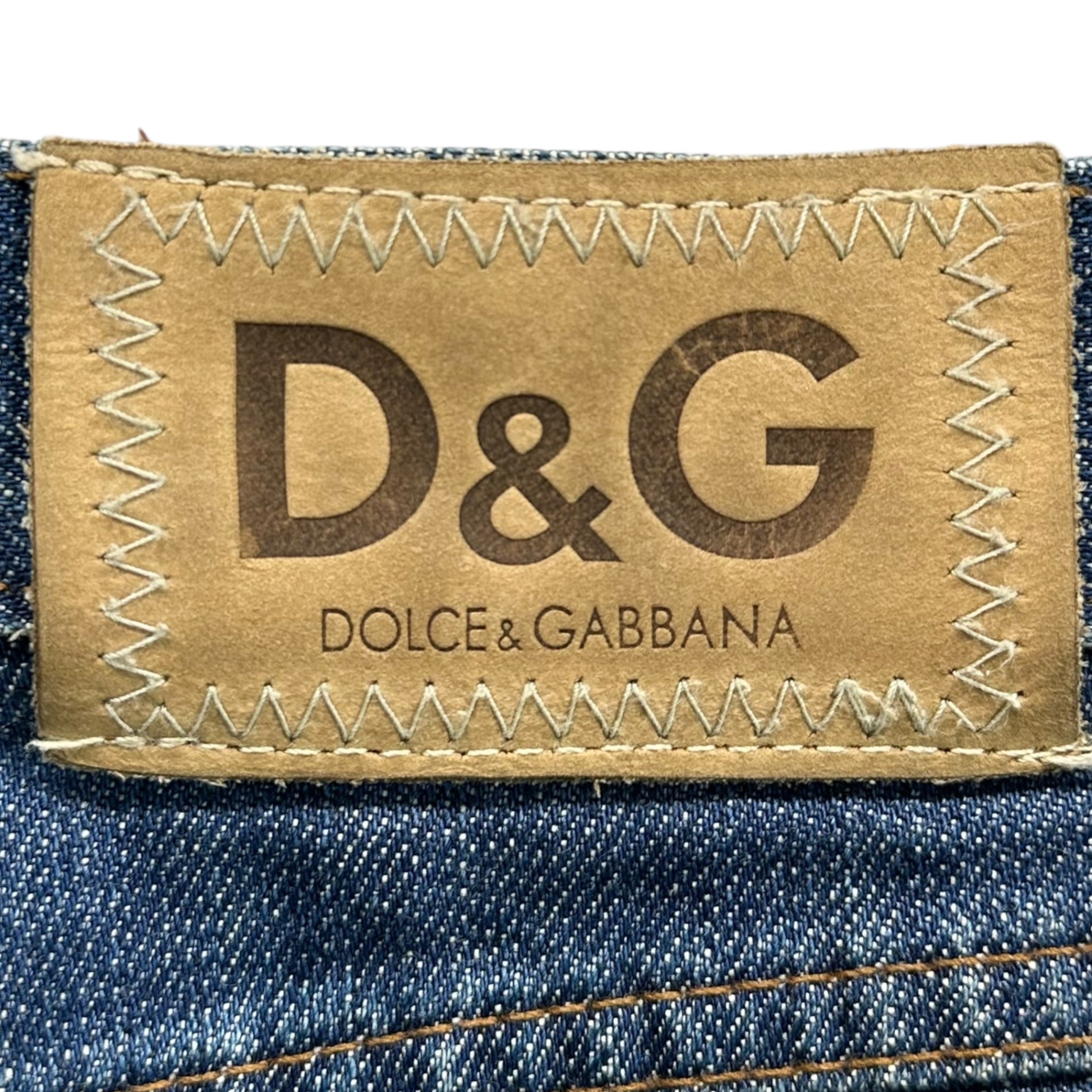 D&G(ディー&ジードルガバドルチェ&ガッバーナ) Distressed Denim Pants ダメージ加工 デストロイ デニム パンツ 34 インディゴ