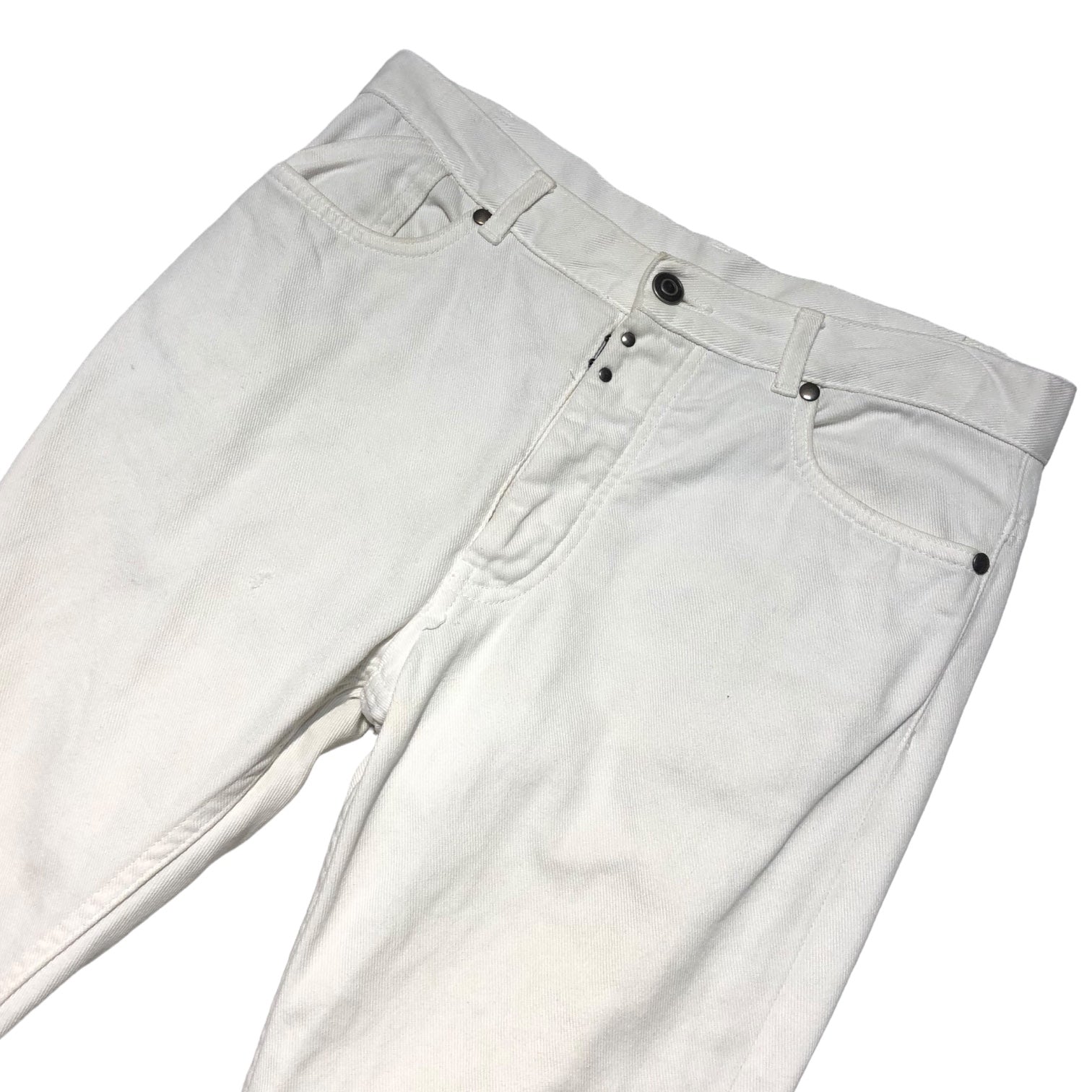 MAISON MARGIELA(メゾンマルジェラ) 14SS gradient bianchetto denim pants グラデーション ペンキ デニム パンツ S30LA0069 44(S程度) ホワイト×ブラック