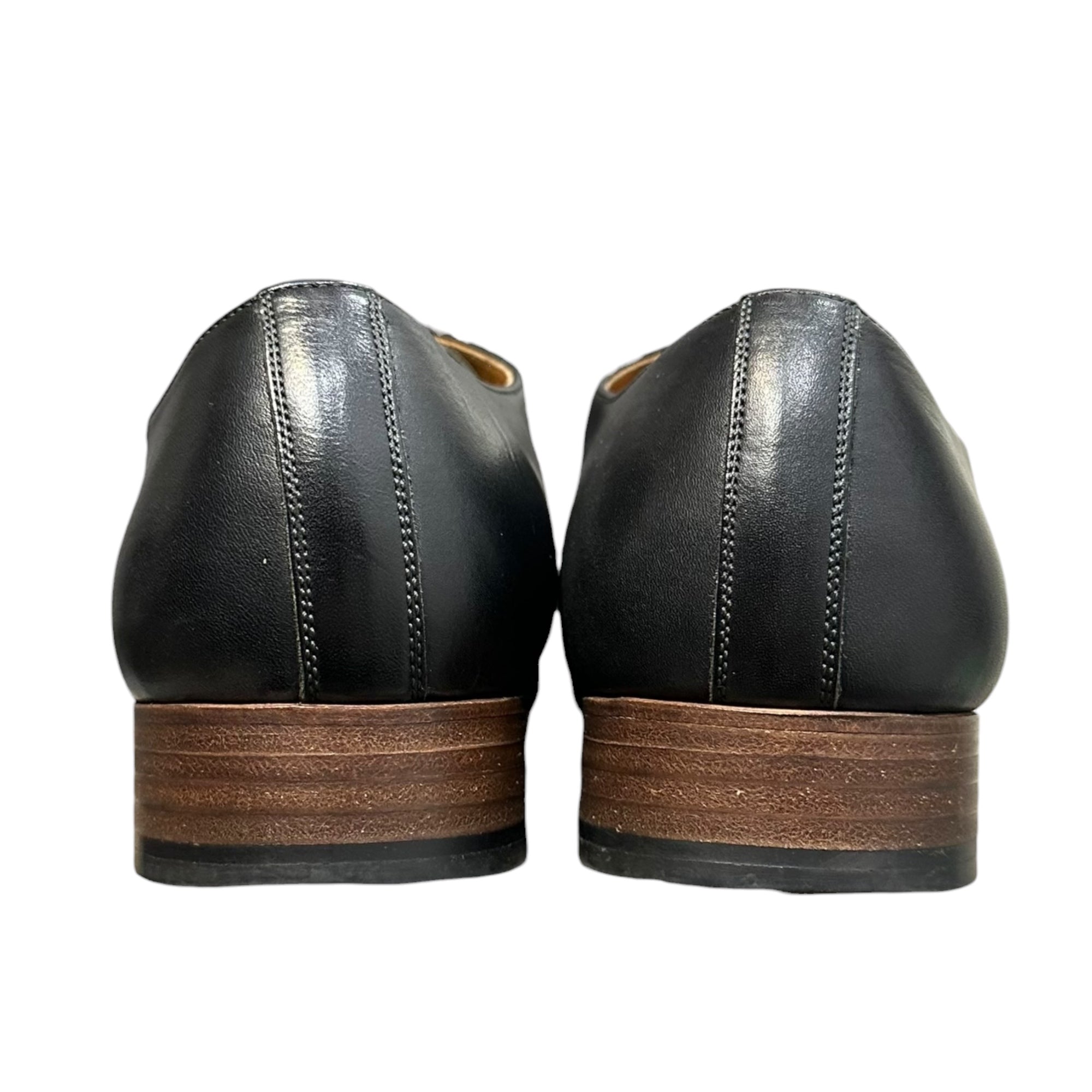 forme(フォルメ) Blucher plain toe 外羽根 プレーントゥ ダービー シューズ fm-708 4 1/2(約25.0cm) ブラック レザー 革靴