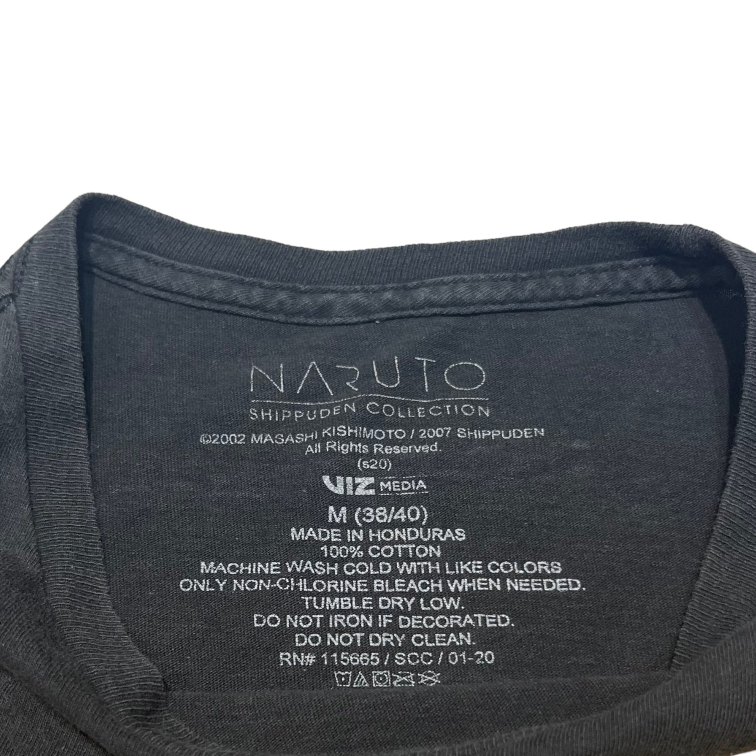 VINTAGE(ヴィンテージ) 00's NARUTO Tee ナルトTシャツ うずまきナルト フェード M ブラック