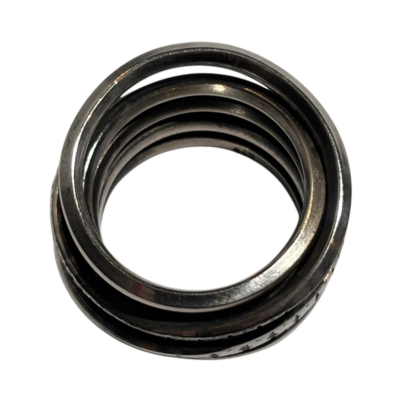 WERKSTATT:MUNCHEN(ワークスタットミュンヘン) ring wound marks (silver) 925 マルチ レイヤード リング 16号 シルバー