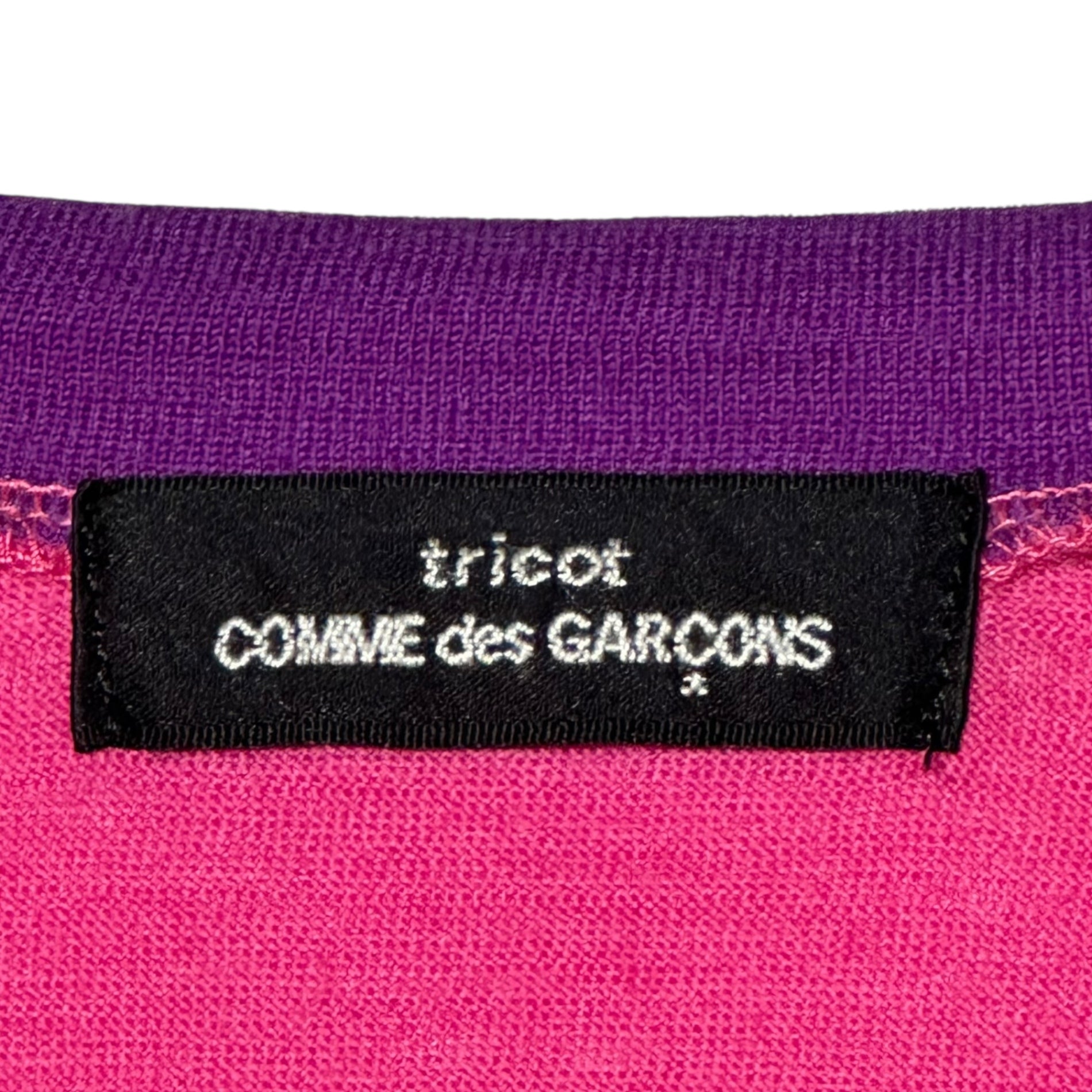 tricot COMME des GARCONS(トリココムデギャルソン) 09AW Peach Pink Wool Cardigan パイピンク ウール カーディガン TD-T058 表記無(M程度) ピンク×パープル AD2009