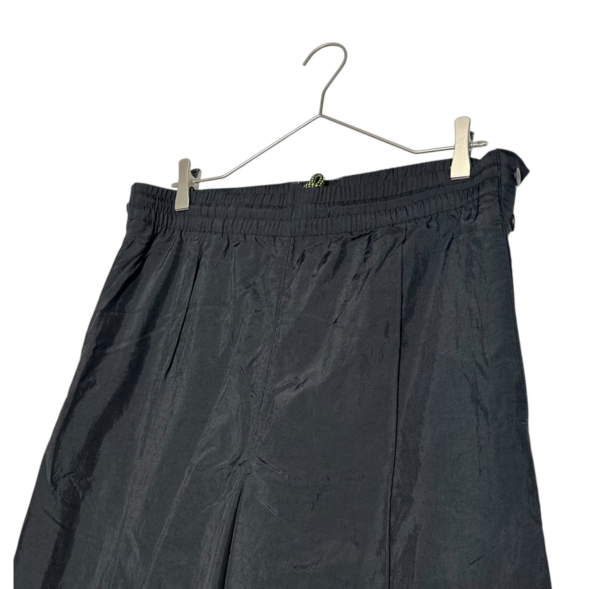 Reebok x Victoria Beckham(リーボック × ヴィクトリアベッカム) Side Snap Button Wide Leg Basket Pants Nylon サイド スナップ ボタン ワイドレッグ バスケット パンツ ナイロン H61225 L ブラック