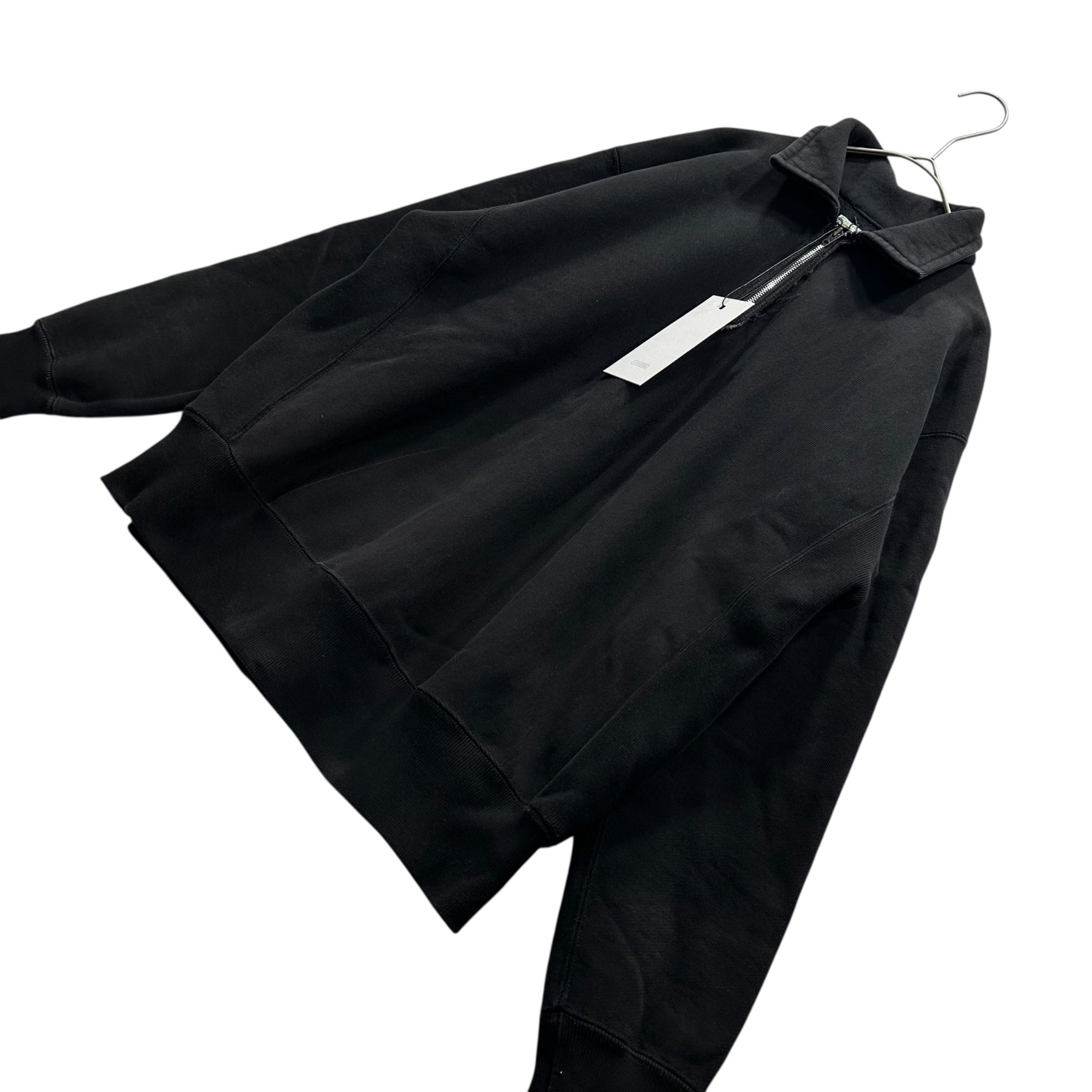 A.PRESSE(アプレッセ) 23AW Vintage Half Zip Sweatshirt ヴィンテージ ハーフ ジップ スウェット 23AAP-05-03K 2 ブラック