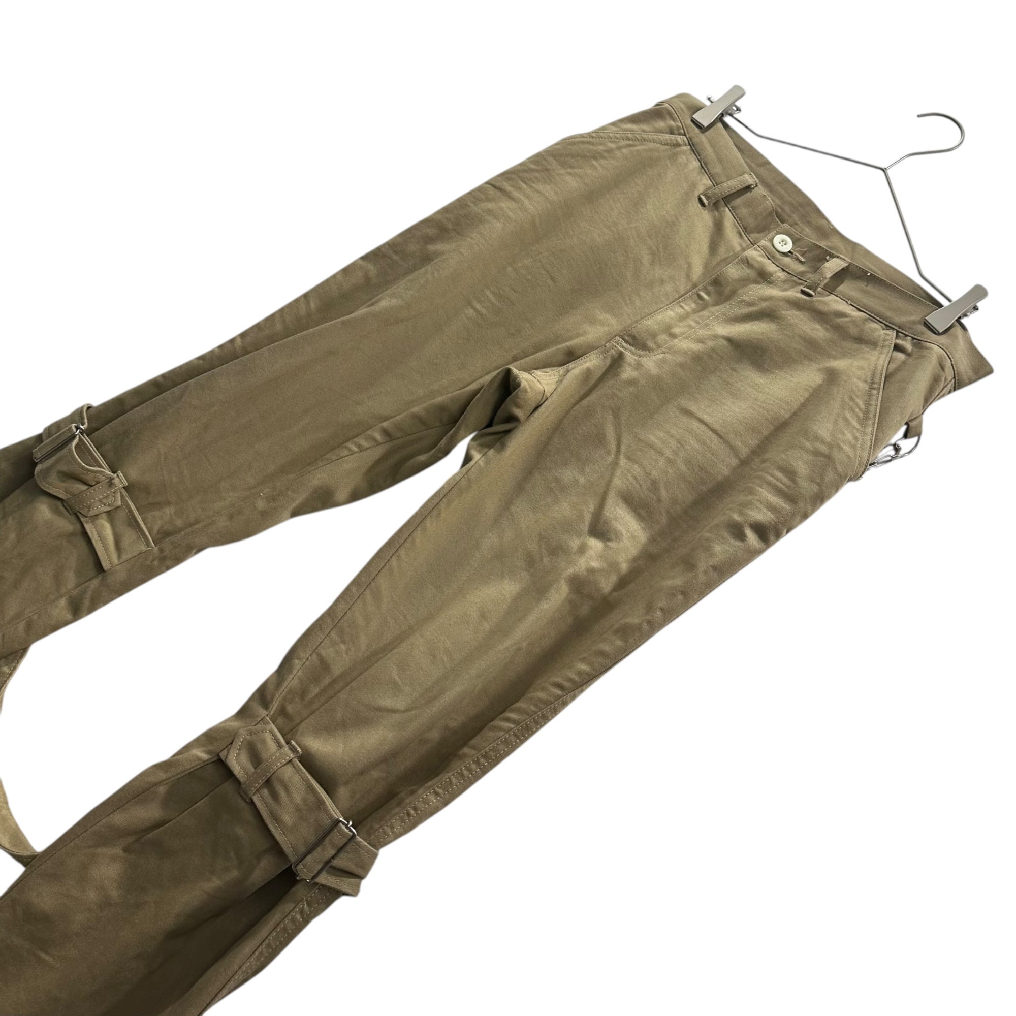 MACKDADDY(マックダディー) Bum Flap Bondage Pants バムフラップ ボンテージ パンツ MDFT-1579 32 ベージュ×ブラック