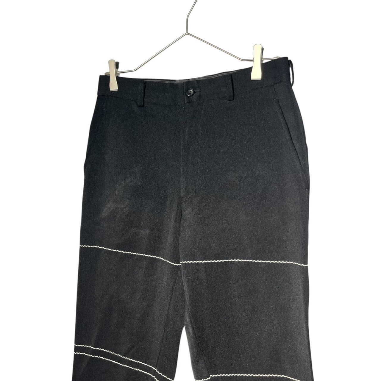 COMME des GARCONS HOMME PLUS(コムデギャルソンオムプリュス) 99AW Souvenir Kitsch stitche pants スーベニールキッチュ期 ステッチ パンツ PP-04003S S ブラック AD1999 通称エルメス期