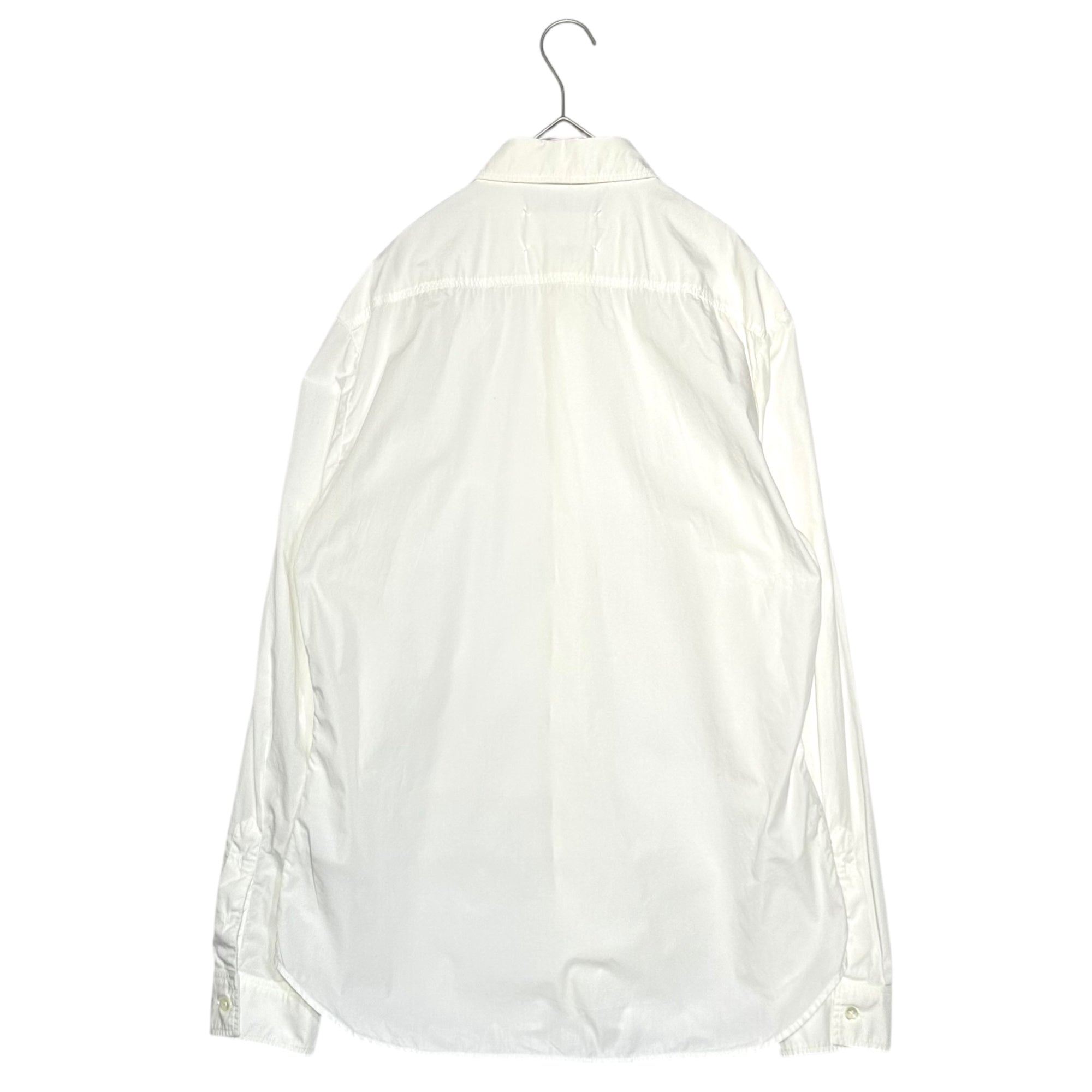 MAISON MARGIELA(メゾンマルジェラ) 17AW Cotton Poplin L/S Shirt コットン ポプリン 長袖 シャツ S30DL0377 41(L程度) ホワイト
