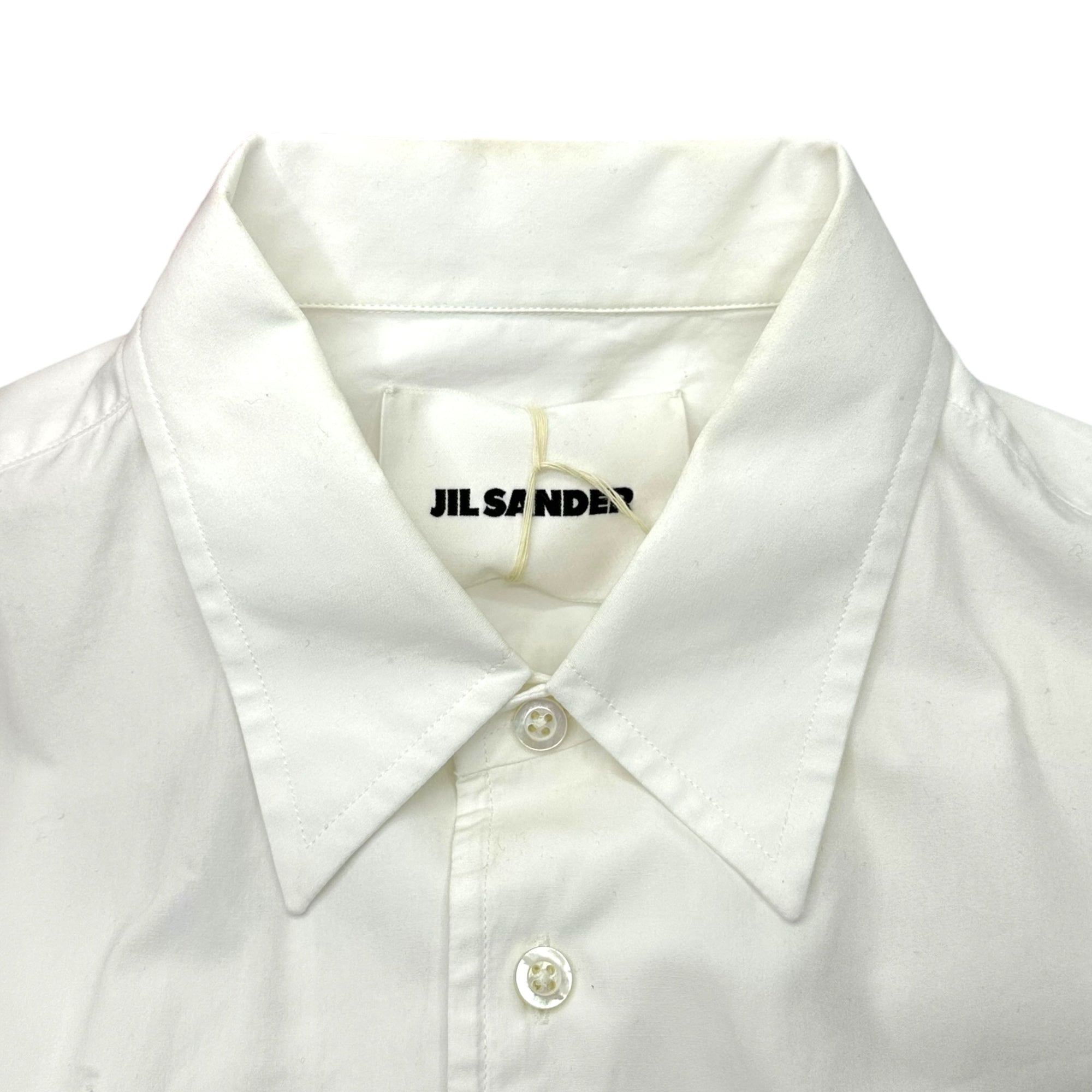 JIL SANDER(ジルサンダー) 20SS Cotton Poplin Over Shirt コットン ポプリン オーバー シャツ JSMQ741626-MQ244300 39 15 1/2(M程度) ホワイト 長袖 国内代理店タグ無