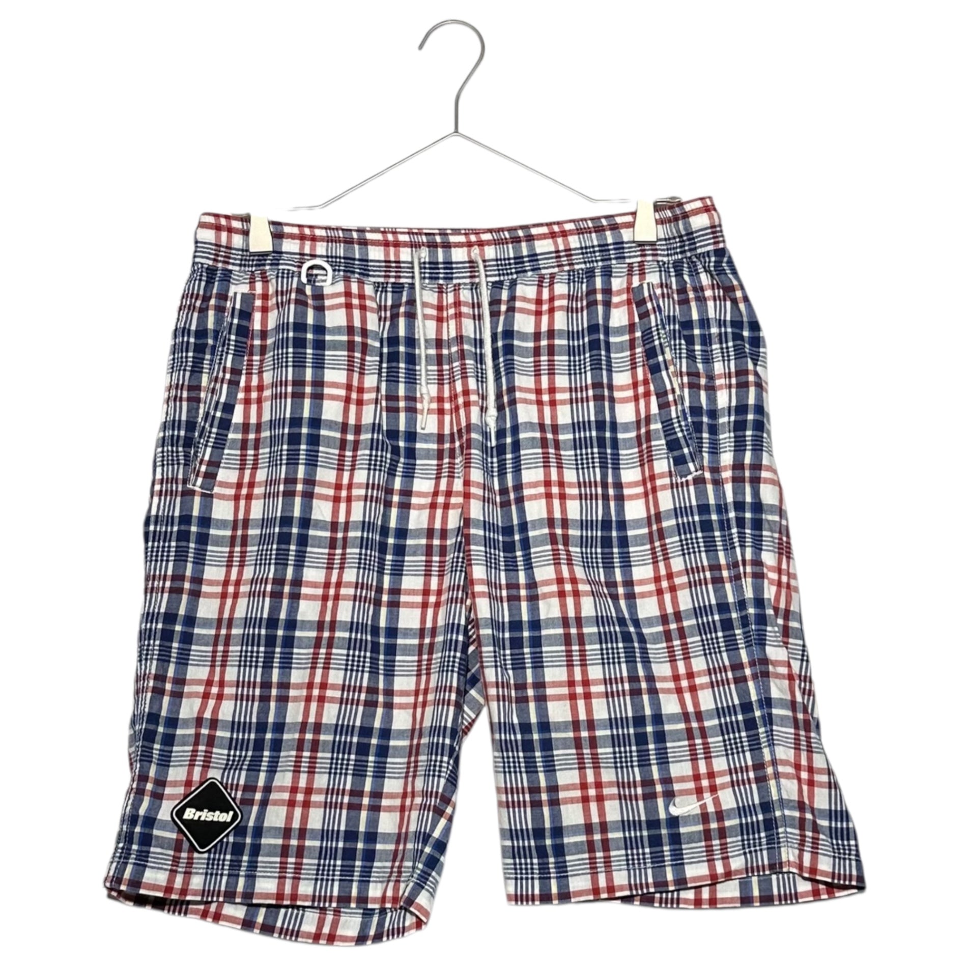 F.C.Real Bristol FCRB(エフシーレアルブリストル) Plaid zip-up and shorts set-up チェック柄 ジップアップ & ショーツ セットアップ 503136-101 M トリコロールカラー