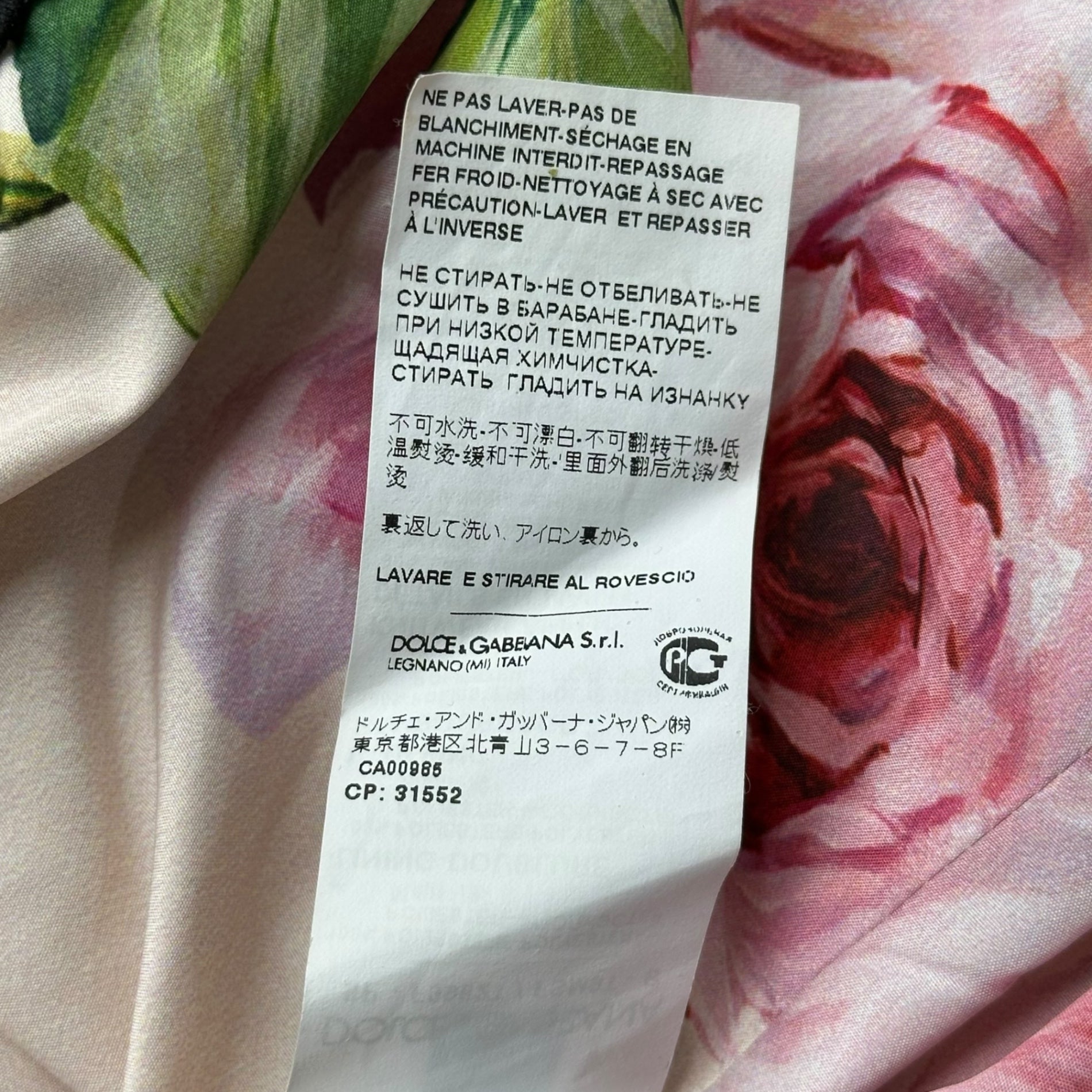DOLCE&GABBANA(ドルチェ&ガッバーナドルガバ) Floral Print Bomber Jacket フローラル プリント ボンバー ジャケット F9982T FSM9T 44(XS程度) ピンク×グリーン ブルゾン