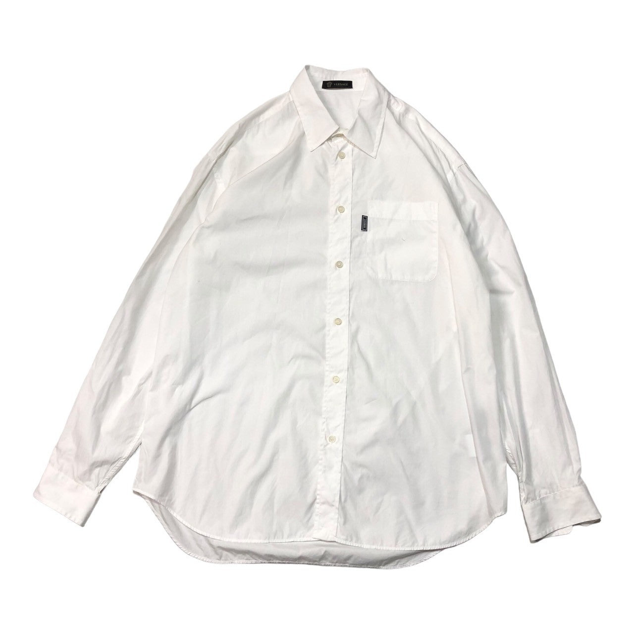 VERSACE(ヴェルサーチ) 19SS DRESS SHIRT 長袖 ドレス シャツ 045C53BAE66081 SIZE 39(M程度) ホワイト