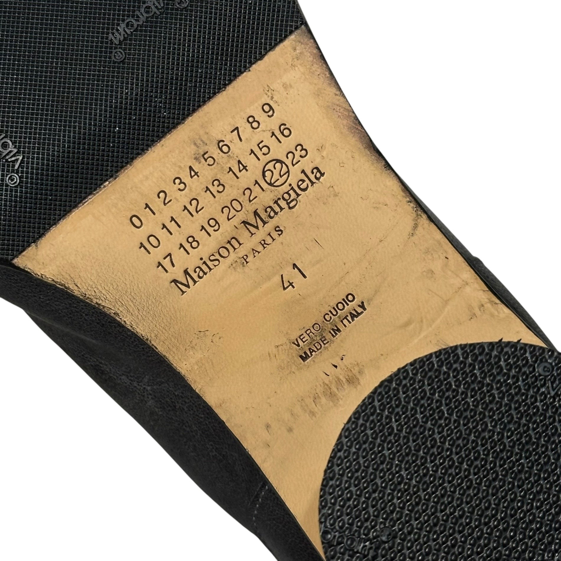 MAISON MARGIELA(メゾンマルジェラ) TABI ANKLE BOOTS H60 足袋 アンクル ブーツ 6cm 41 チャコールグレー タビ