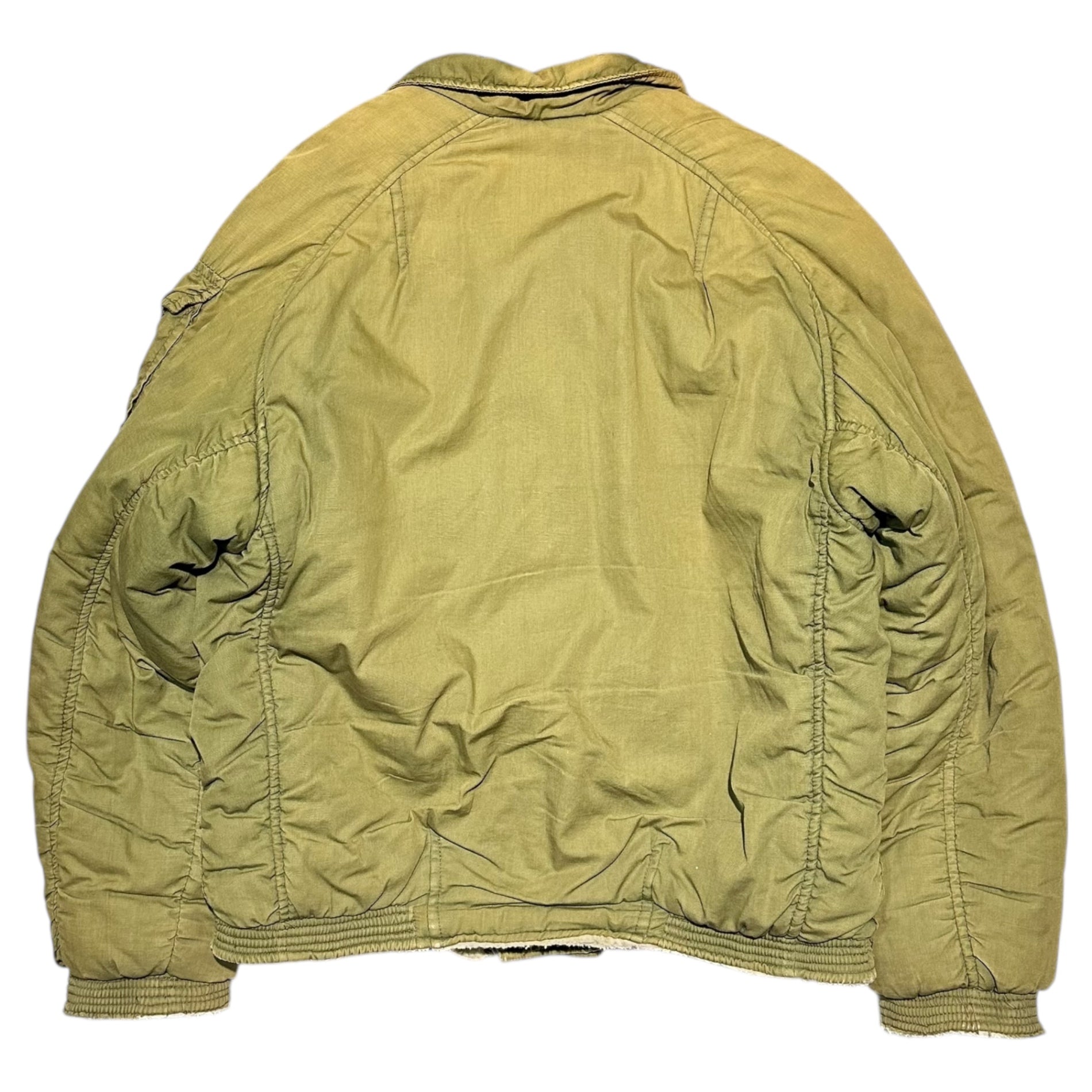 BALL by M&FG(ボール マリテフランソワジルボー) 80's Archive Cotton Boa Jacket アーカイブ コットン ボア ジャケット M カーキ 80年代 ヴィンテージ