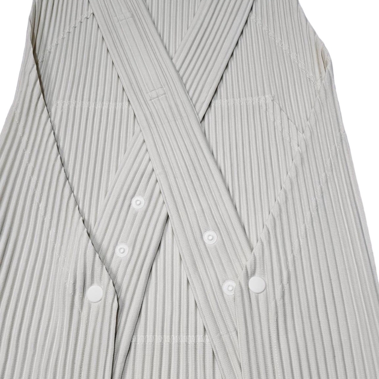 HOMME PLISSE ISSEY MIYAKE(オムプリッセイッセイミヤケ) 19AW pleated apron vest/プリーツエプロンベスト HP93JK101 SIZE FREE アイボリー