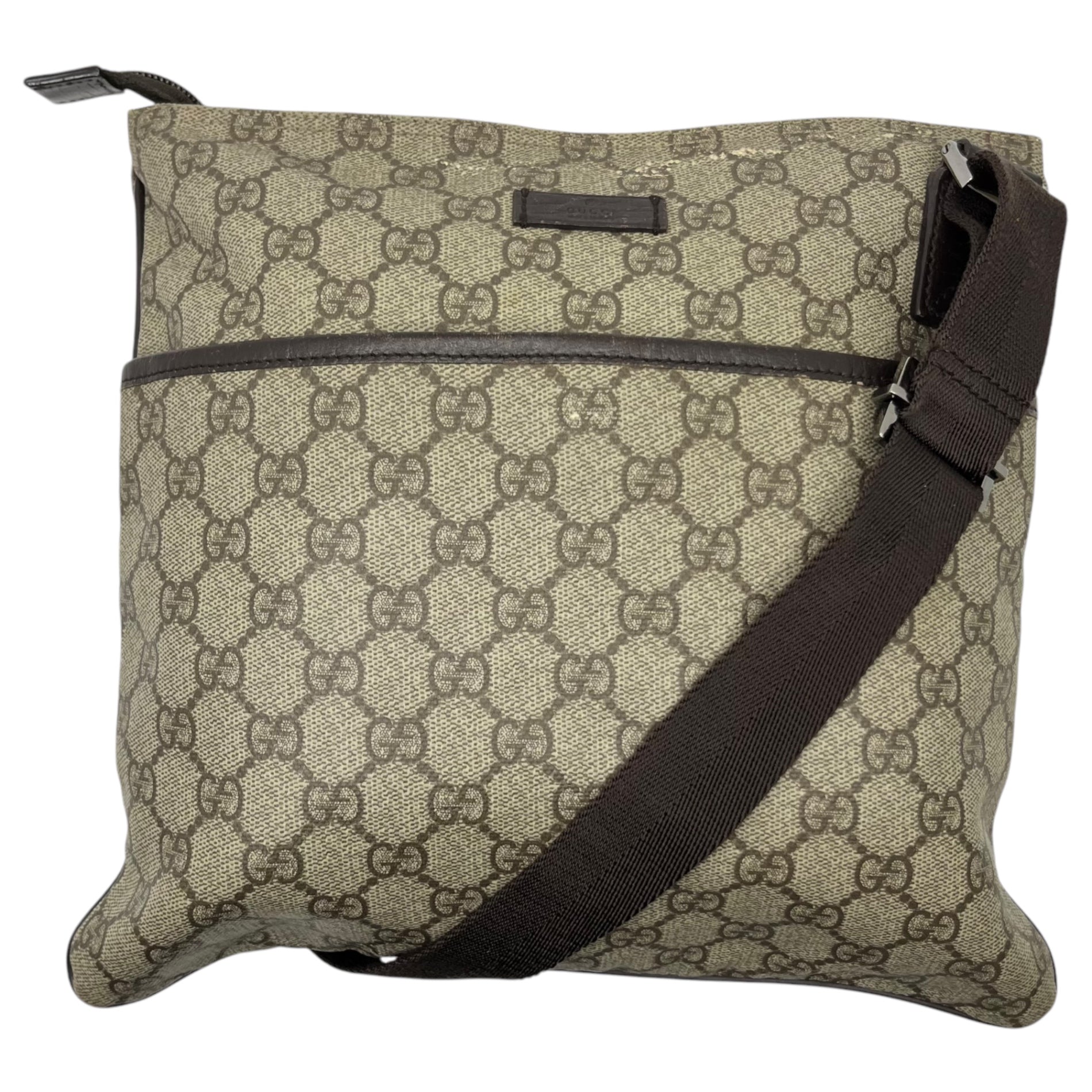GUCCI(グッチ) GG canvas shoulder bag GG キャンバス ショルダーバッグ 141626 204046 ベージュ サコッシュ