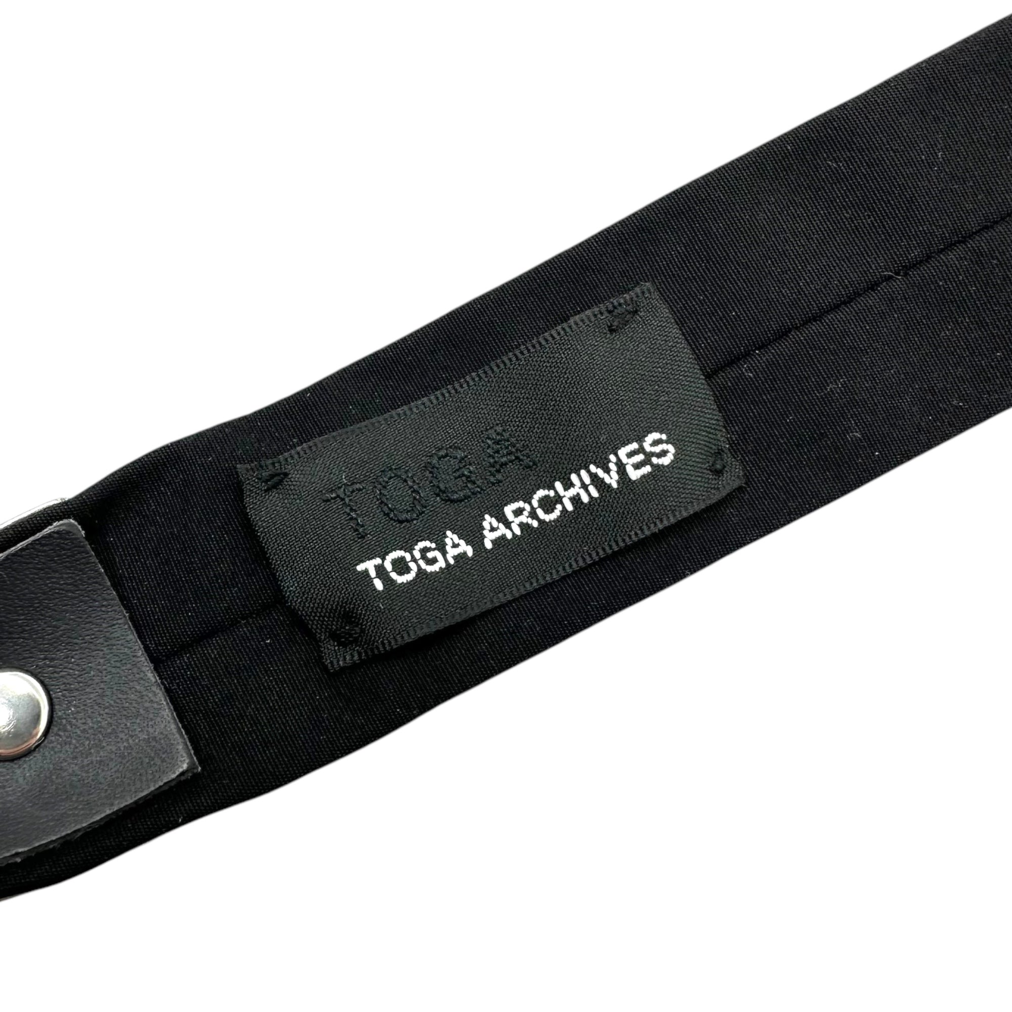 TOGA ARCHIVES(トーガ アーカイブス) Metal ribbon tie メタル リボン タイ TZ251-AC999 ブラック 蝶ネクタイ