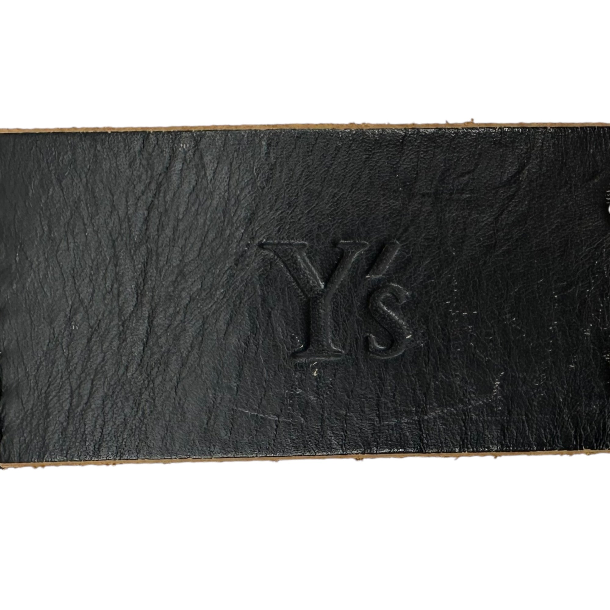 Y's(ワイズ) Flower Punching Leather Belt フラワー パンチング レザー ベルト YB-F06-773 ブラック