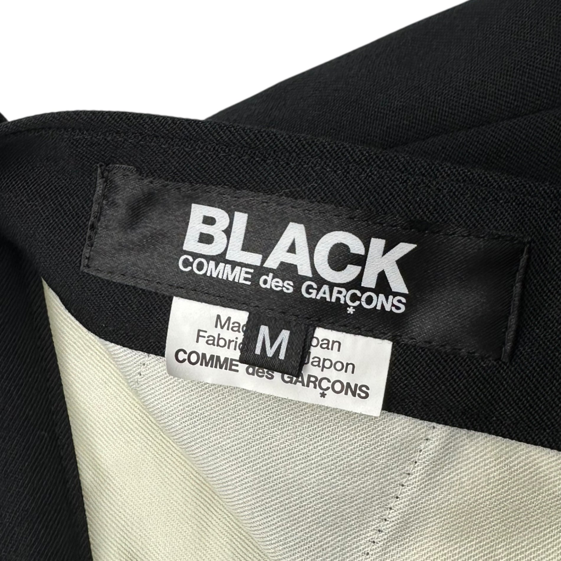 BLACK COMME des GARCONS(ブラックコムデギャルソン) 25SS Wool Gabardine Harem Half Pants ウール ギャバジン サルエル ハーフ パンツ 1O-P008 M ブラック AD2024