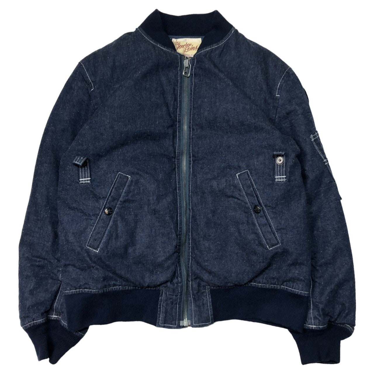 TENDERLOIN(テンダーロイン) 16A/W デニム MA-1 ダウン ジャケット (MA-1 DENIM) SIZE XS インディゴ