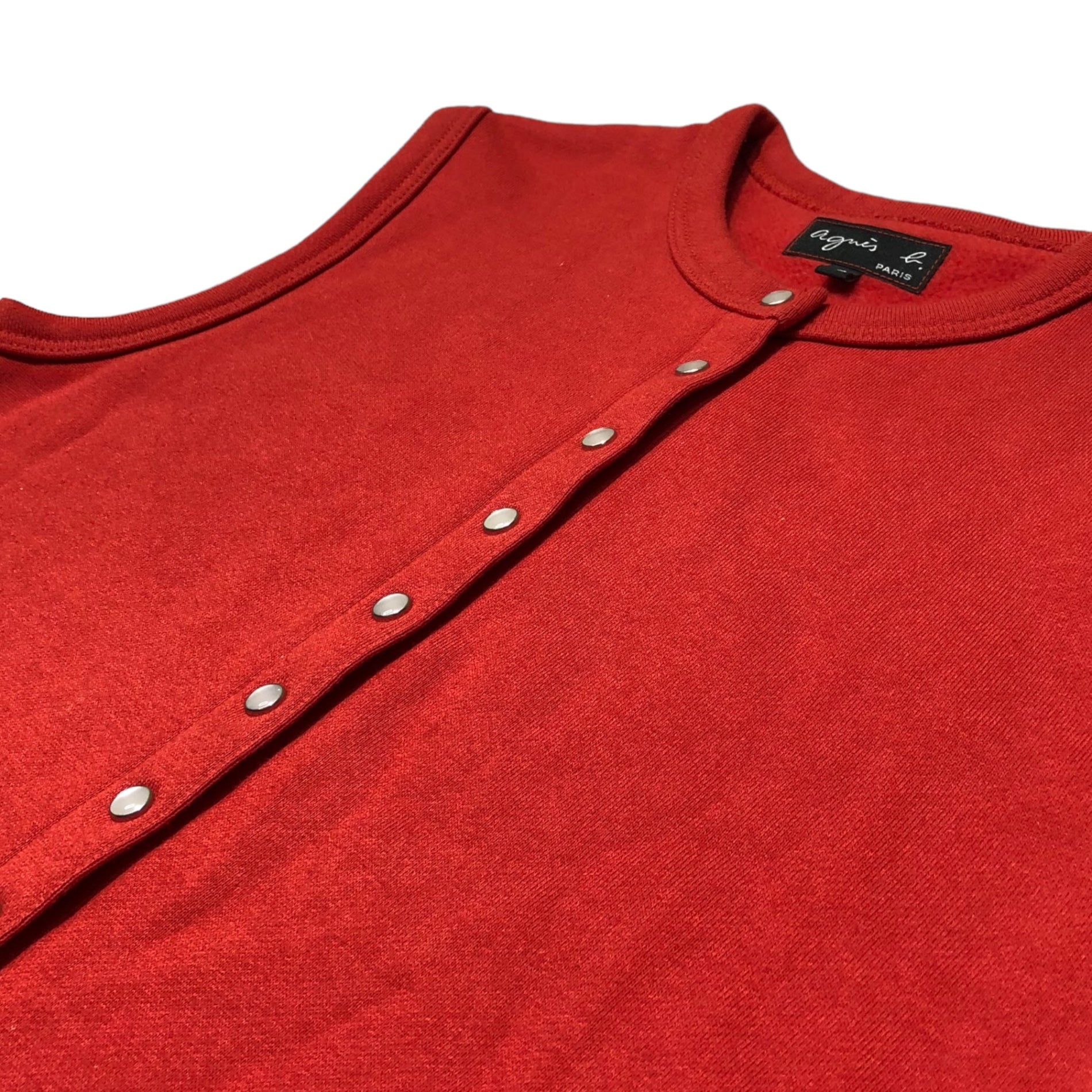 agnes b.(アニエスベー) スナップボタンベスト SIZE イ(S) レッド