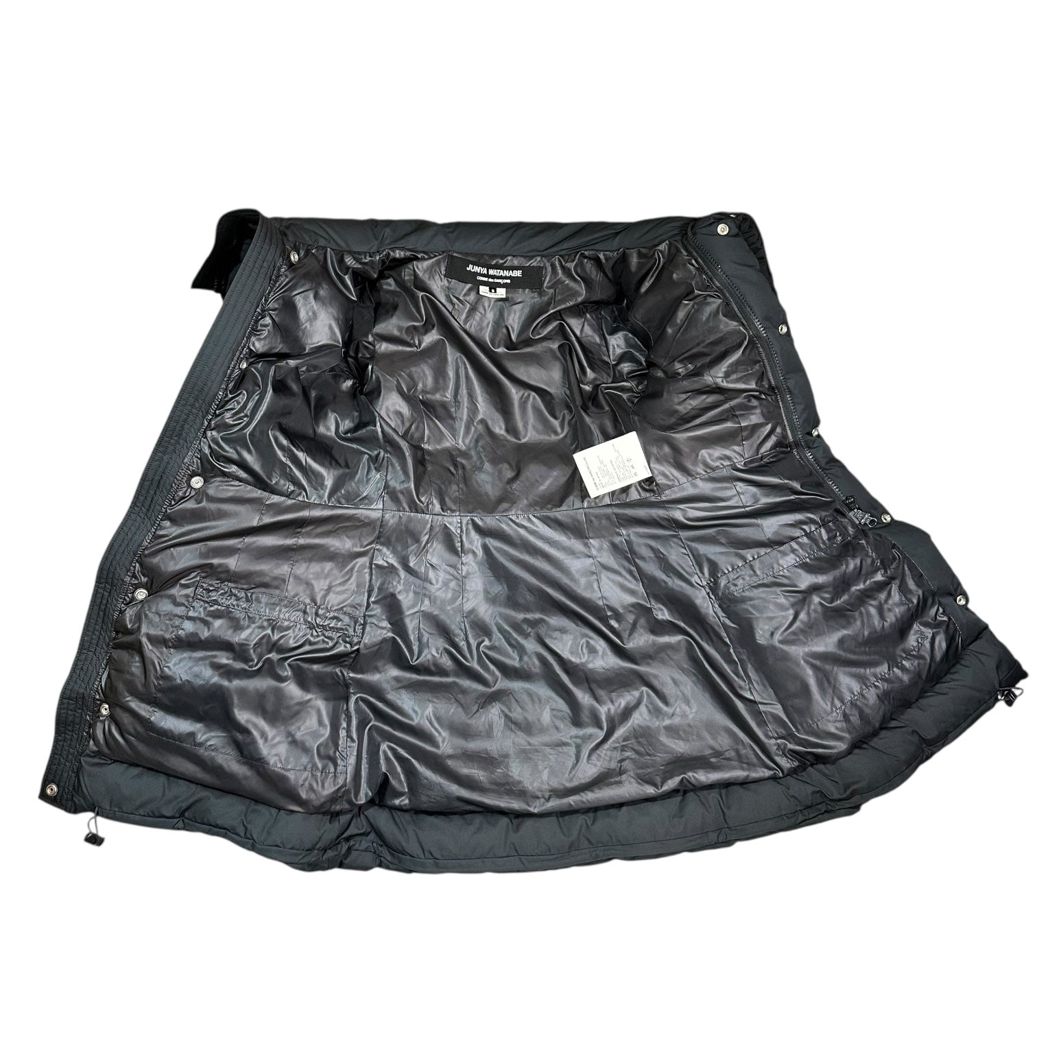 COMME des GARCONS JUNYA WATANABE(コムデギャルソンジュンヤワタナベ) 12AW High Neck Flare Down Coat ハイネック フレア ダウン コート JJ-J301 S ブラック AD2012
