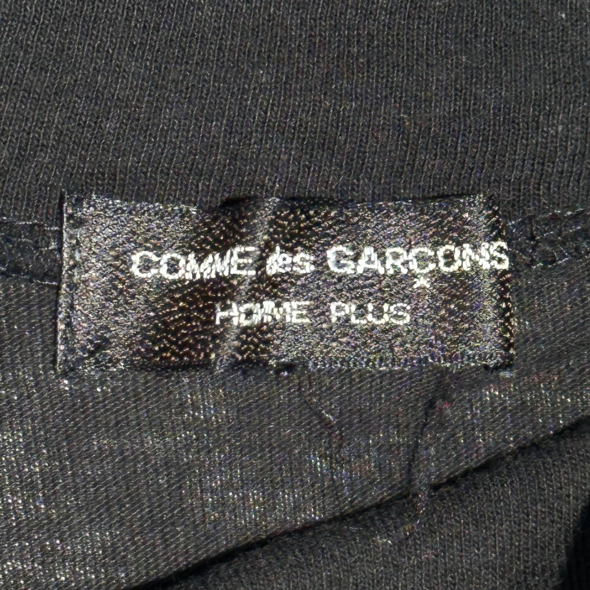 COMME des GARCONS HOMME PLUS(コムデギャルソンオムプリュス) 90's High-Neck L/S T-Shirt ハイネック 長袖 Tシャツ 表記消(M程度) ブラック 90年代 ヴィンテージ
