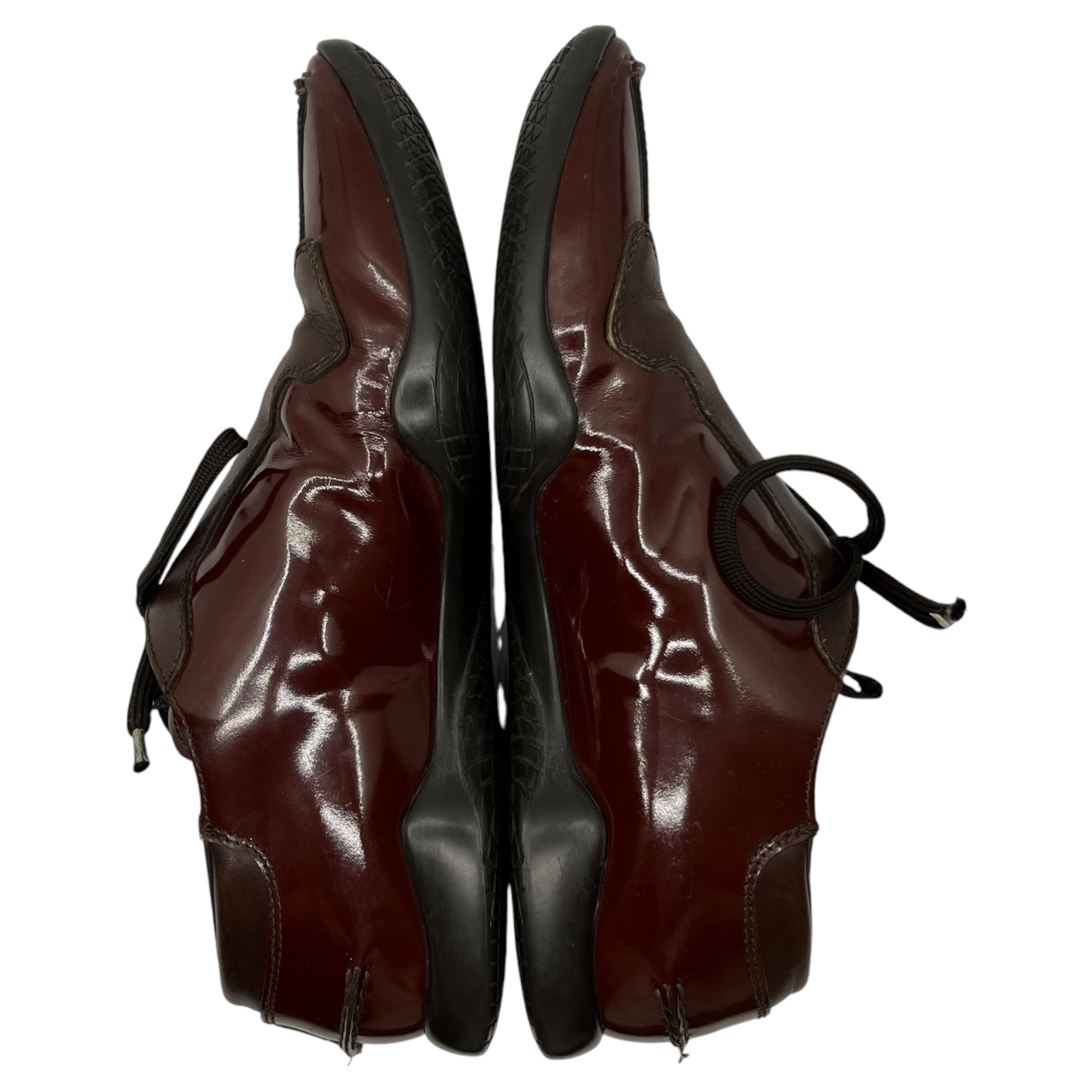 PRADA(プラダ) 00's Patent leather square toe shoes パテントレザー スクエアトゥ シューズ 1241 8(27cm程度) ブラウン Y2K アーカイブ