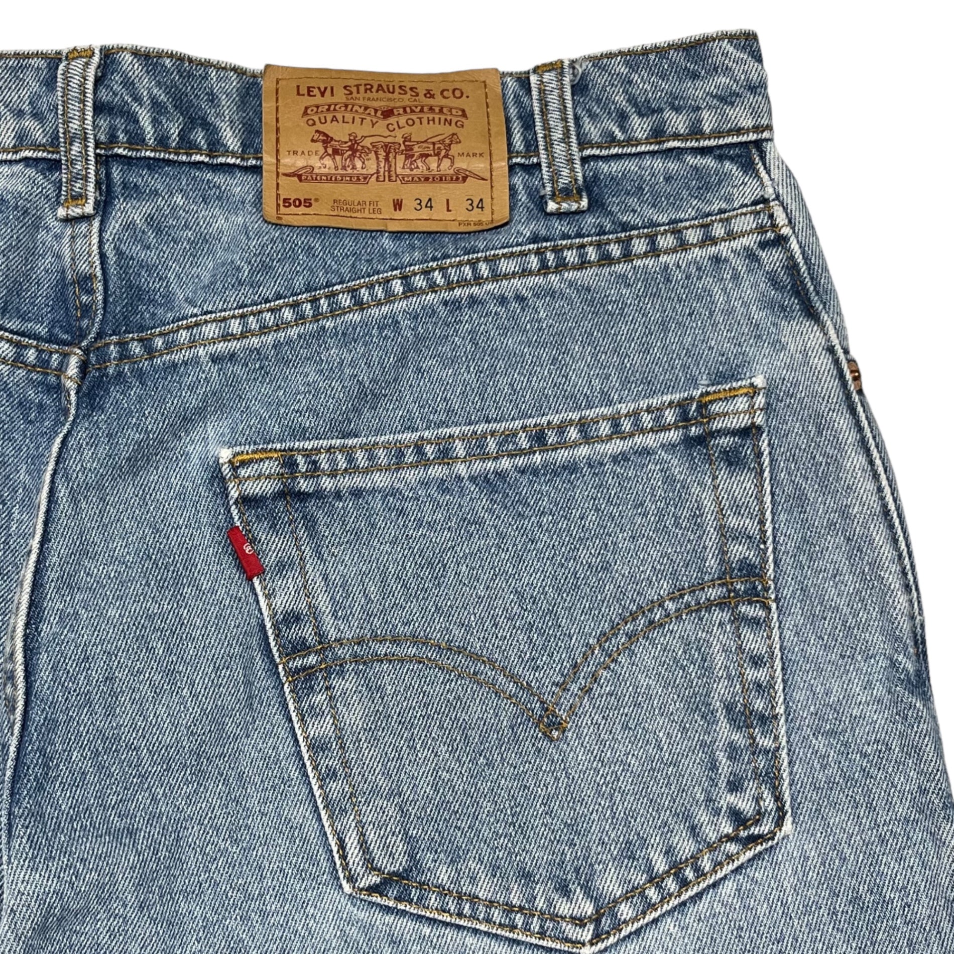 Levi's(リーバイス) 90's 505 denim pants デニムパンツ カナダ製 505 4891 W34 ライトインディゴ 90年代