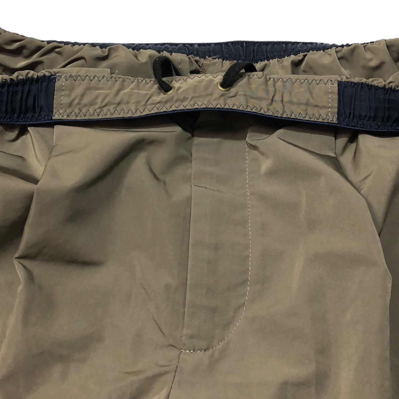 kolor(カラー) 18SS ナイロン オーバー サイズ ショート パンツ ショーツ ハーフ 8SCM-P14107 3(Lサイズ程度) カーキ