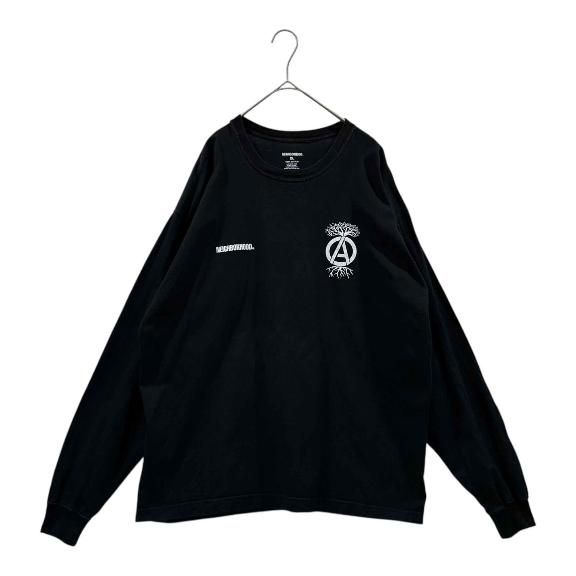 NEIGHBORHOOD(ネイバーフッド) 23AW SRL L/S TEE プリント 長袖 Tシャツ 232PCNH-LT21 XL ブラック SRL.TEE LS-1