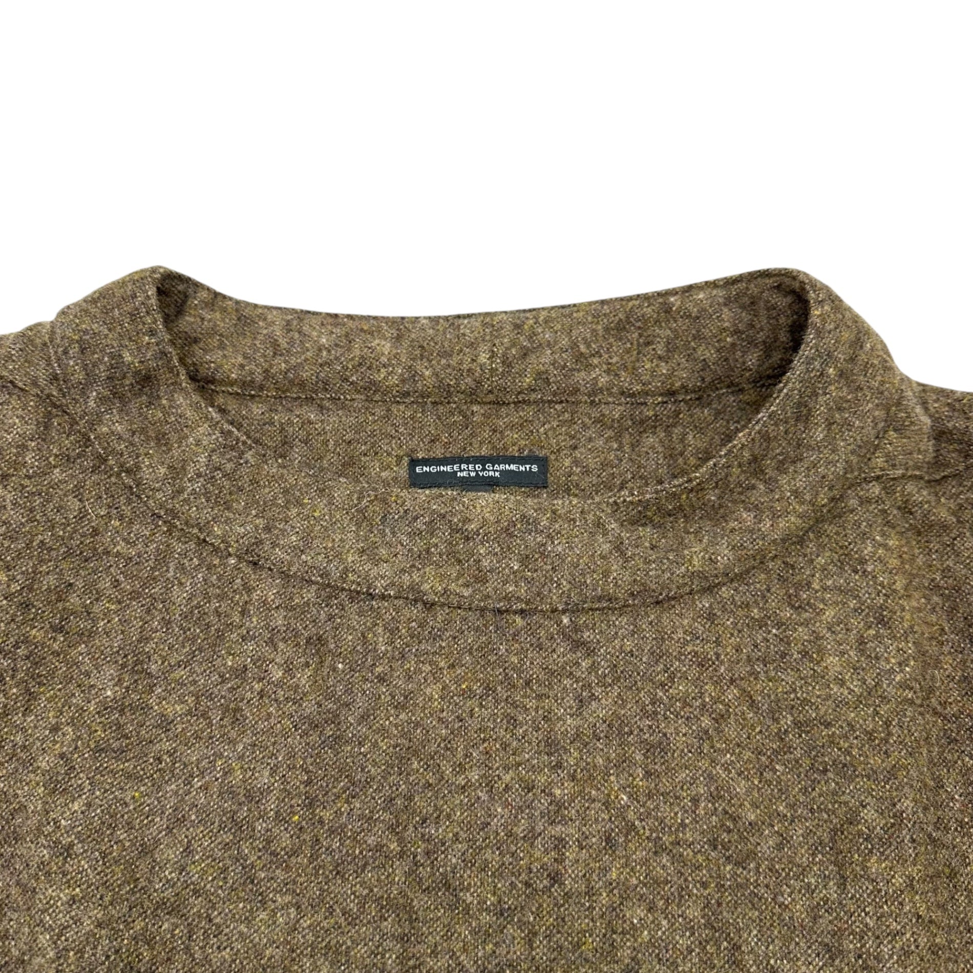 Engineered Garments(エンジニアードガーメンツ) S/S Smock -13oz Wool Flannel 半袖 ウール フランネル スモック M ブラウン プルオーバー