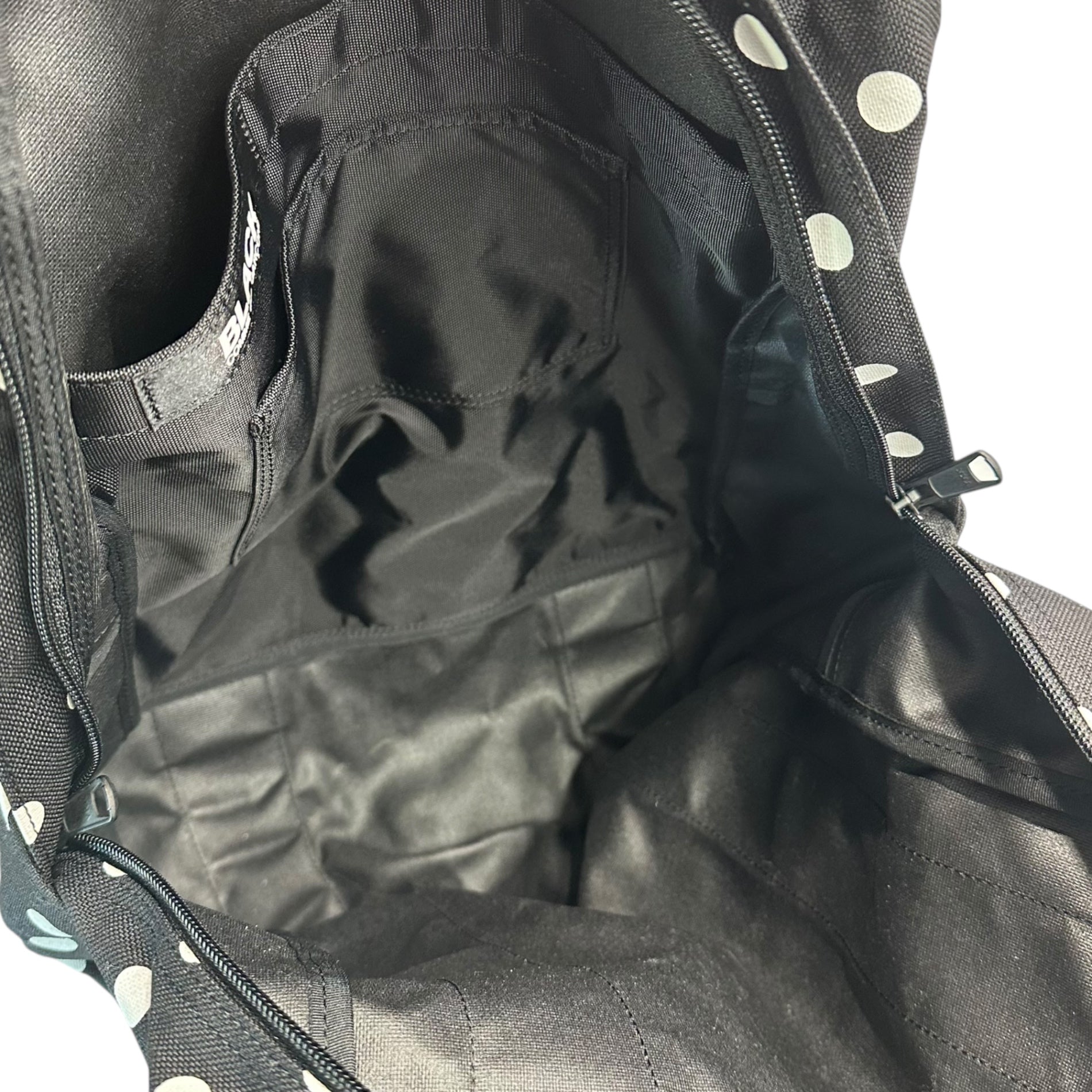 BLACK COMME des GARCONS(ブラックコムデギャルソン) 2-Way Dot Pattern Daypack 2WAY ドット柄 デイパック 1K-K202 ブラック×ホワイト リュック