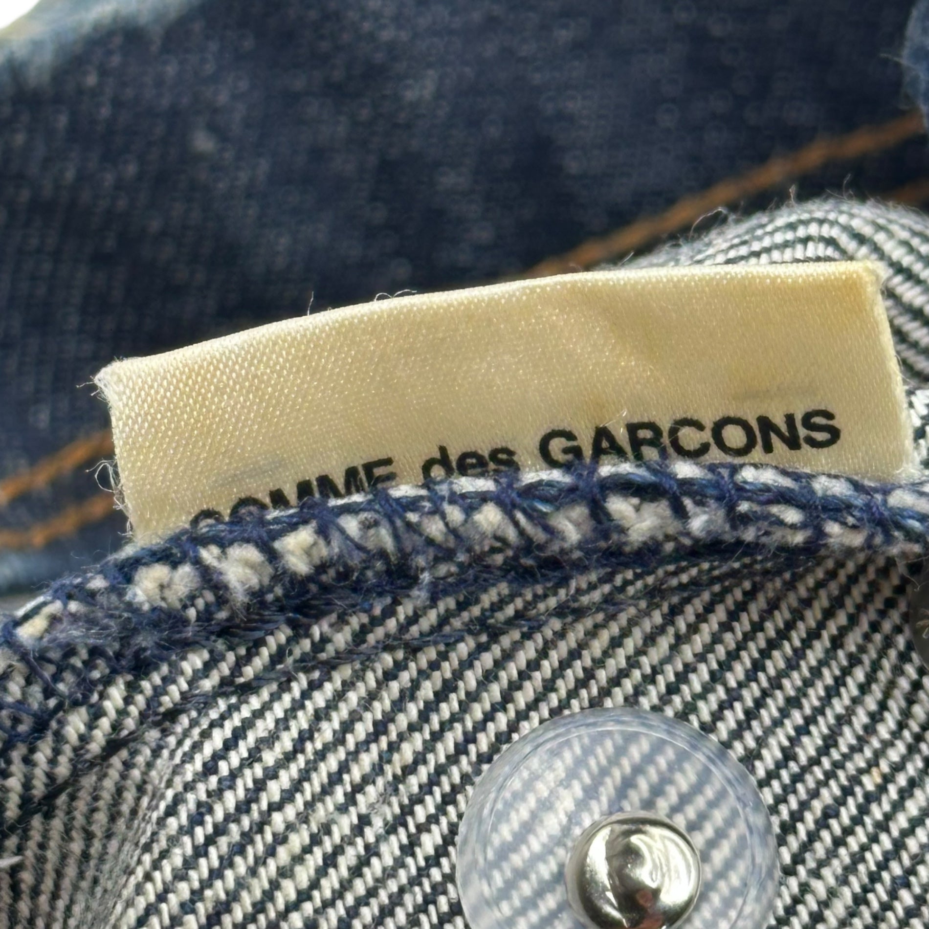 COMME des GARCONS(コムデギャルソン) ”OSAKA” Limited Edition Jewel Denim Tote Bag 大阪 路面店 オープン記念 限定 ビジュー デニム トート バッグ インディゴ