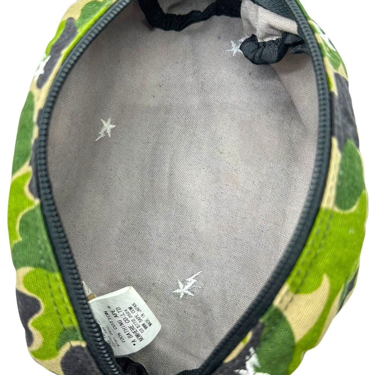 A BATHING APE(アベイシングエイプ) COME POACH カモ ポーチ カーキ 迷彩 カモフラ ケース