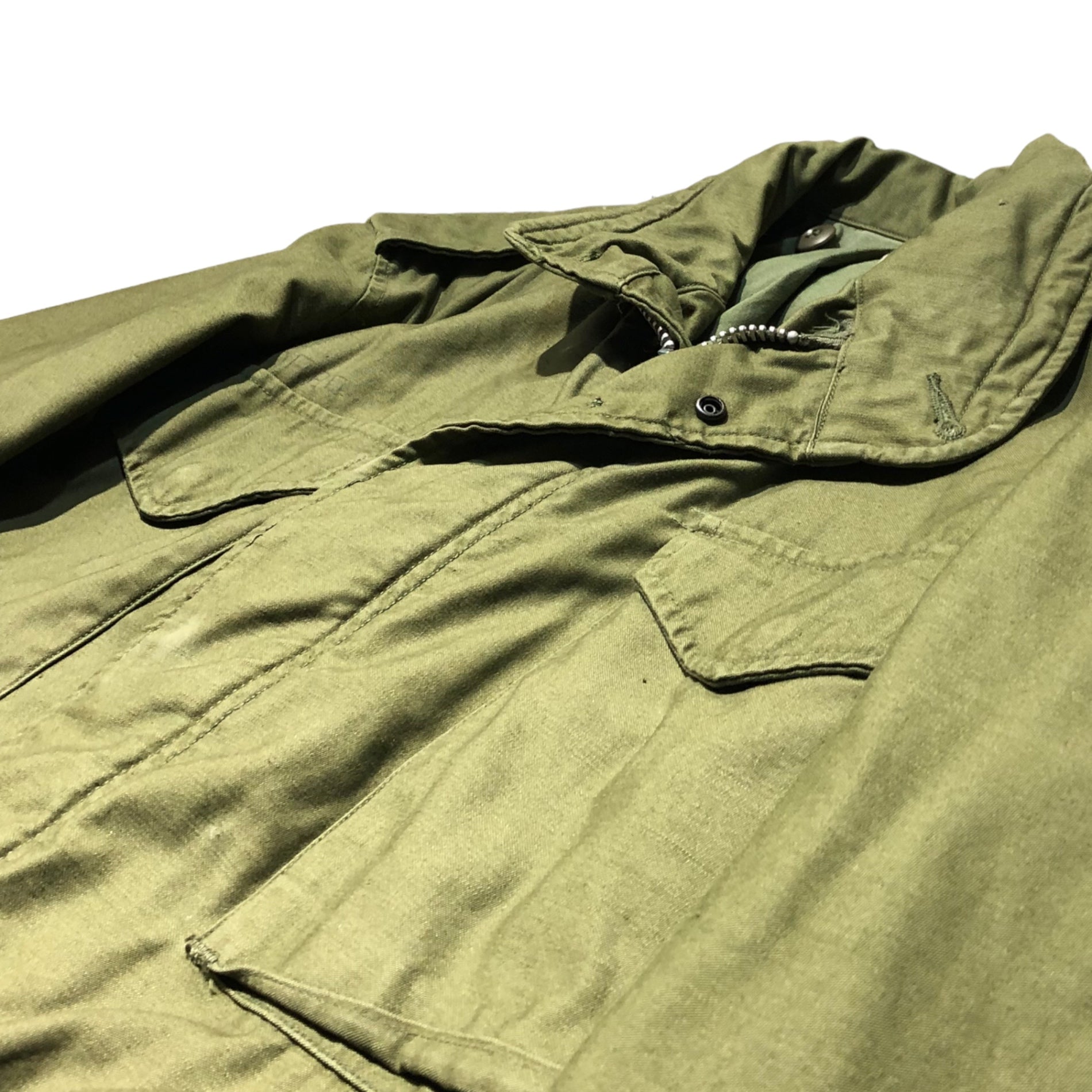 US ARMY(アメリカ軍) 60's M-65 2nd FIELD JACKET ミリタリー フィールド ジャケット 8405-782-2938 SHORT MEDIUM カーキ 別年代ライナー付 CONMAR