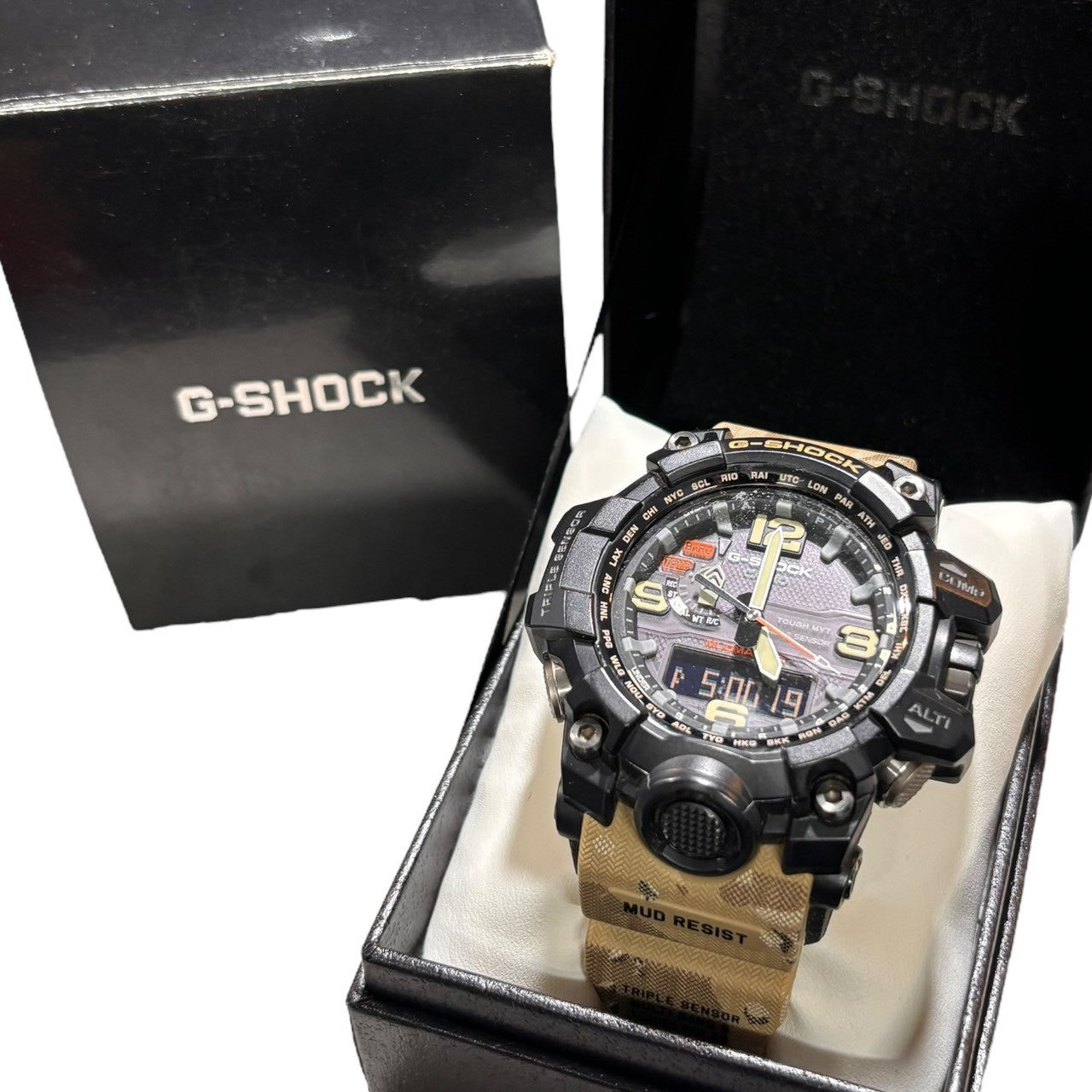 CASIO(カシオ) G-SHOCK MASTER OF G-LAND マスターオブジー ジーショック GWG-1000DC ブラック×カーキ デジタル ウォッチ 腕時計 箱付