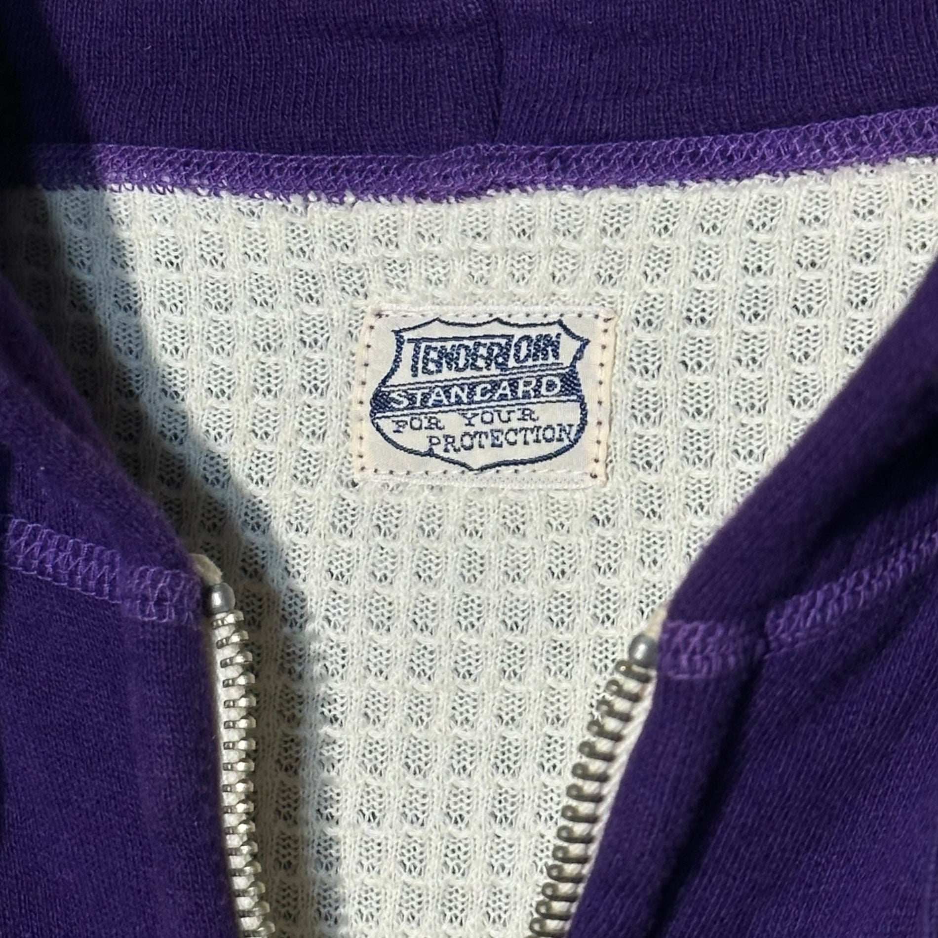TENDERLOIN(テンダーロイン) T-PARKA ZIP LINING THERMAL ジップパーカー 裏地 サーマル L パープル