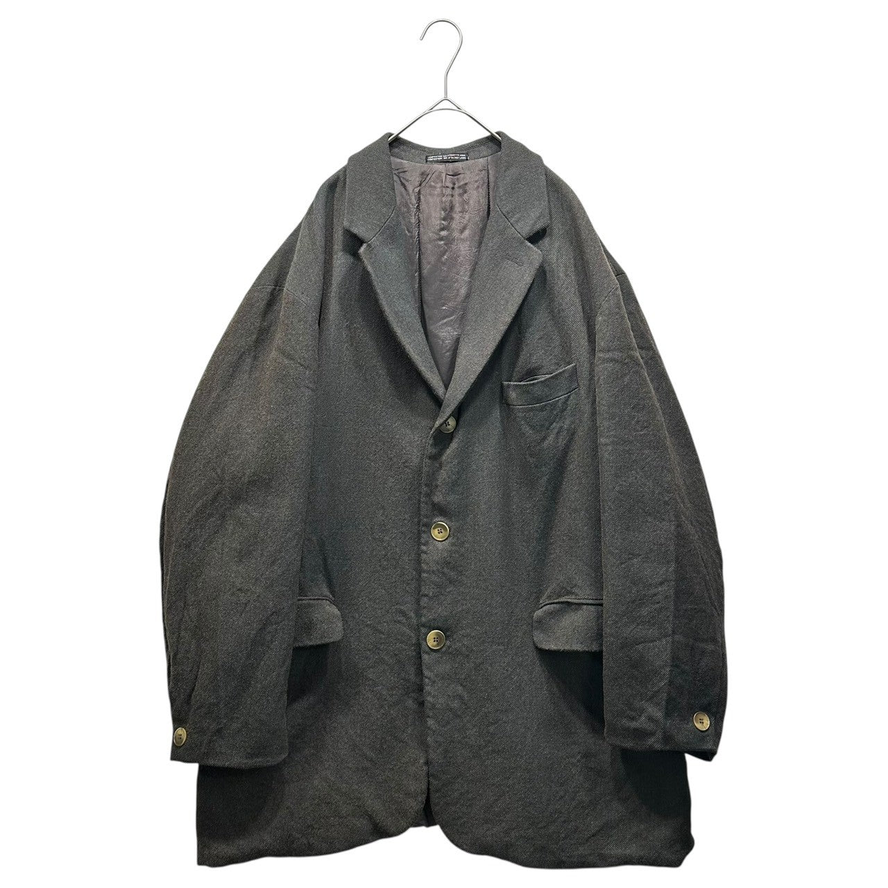 SO by alexander van slobbe(ソーバイアレクサンダーヴァンスロベ) 1993~1994’s Archive Wool padded jacket アーカイブ ウール パテッド ジャケット M グレー 90's 90年代 初期 2B テーラード