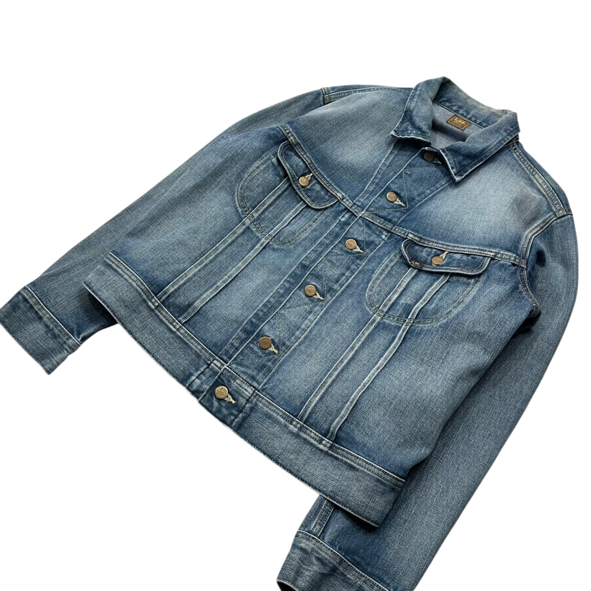 LEE(リー) 101-J AMERICAN RIDERS JACKET ライダース デニム トラッカー ジャケット LM8100 L ライトインディゴ