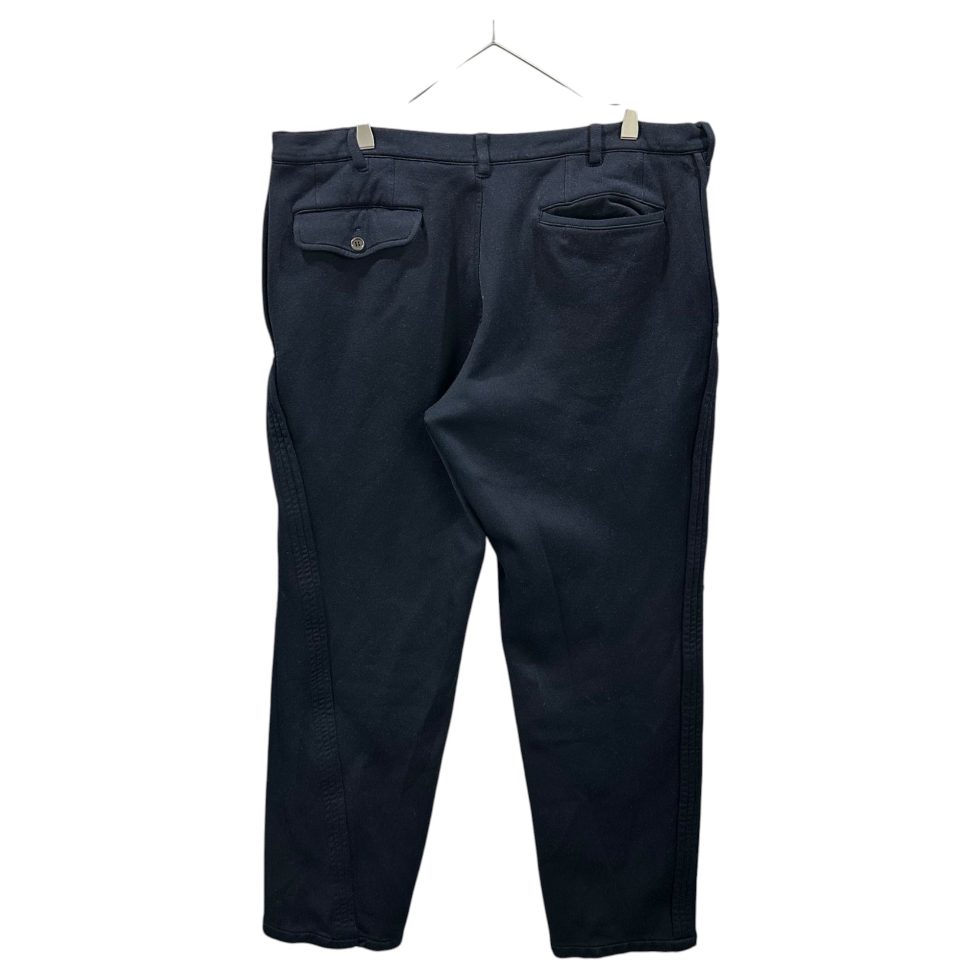 COMME des GARCONS HOMME(コムデギャルソンオム) 2010AW Polyester Full-Shrunk Side-Line Pants ポリエステル 縮絨 サイドライン パンツ HF-P021 L ネイビー AD2010 アーカイブ